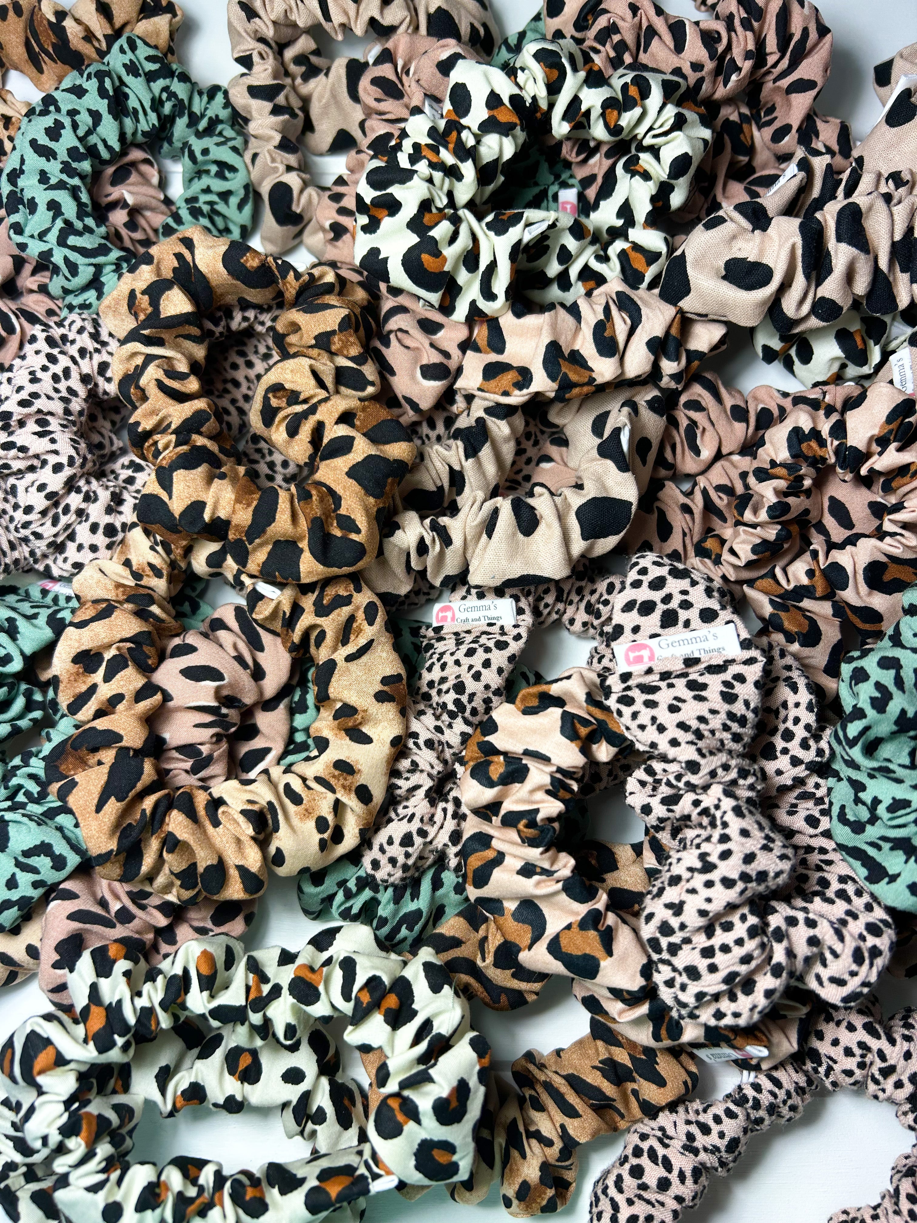 Oversized Leopard Print Scrunchie Patterned Animal Print Scrunchie