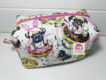 Load image into Gallery viewer, Donut Pug Quilted Pouch