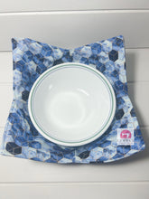 Load image into Gallery viewer, Blue Geometric Bowl Cozy