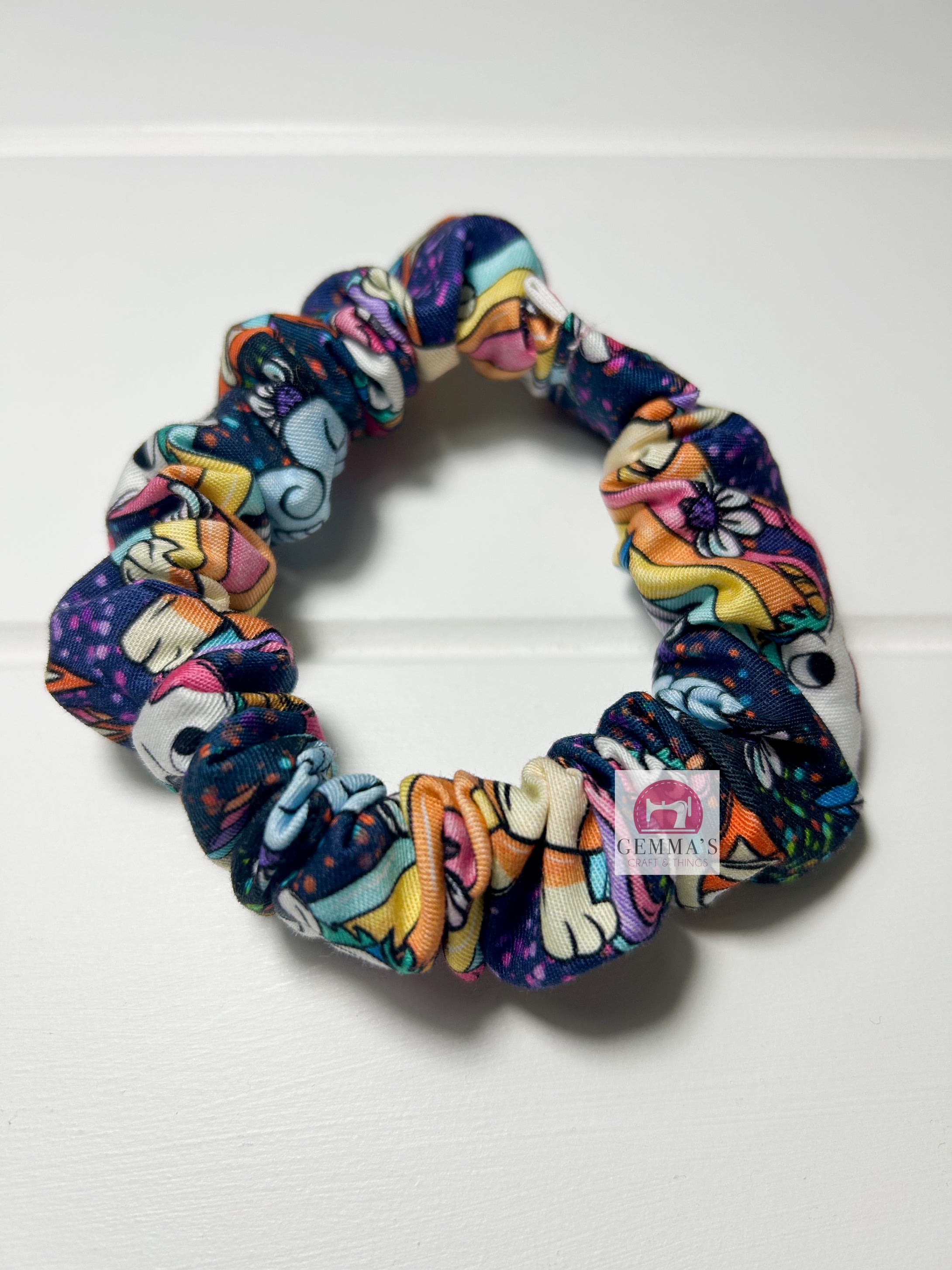 Rainbow Dog Scrunchie