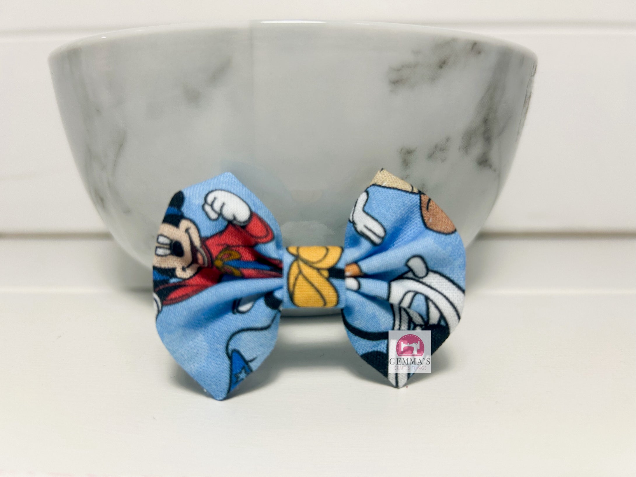 Blue Mouse Small Bow