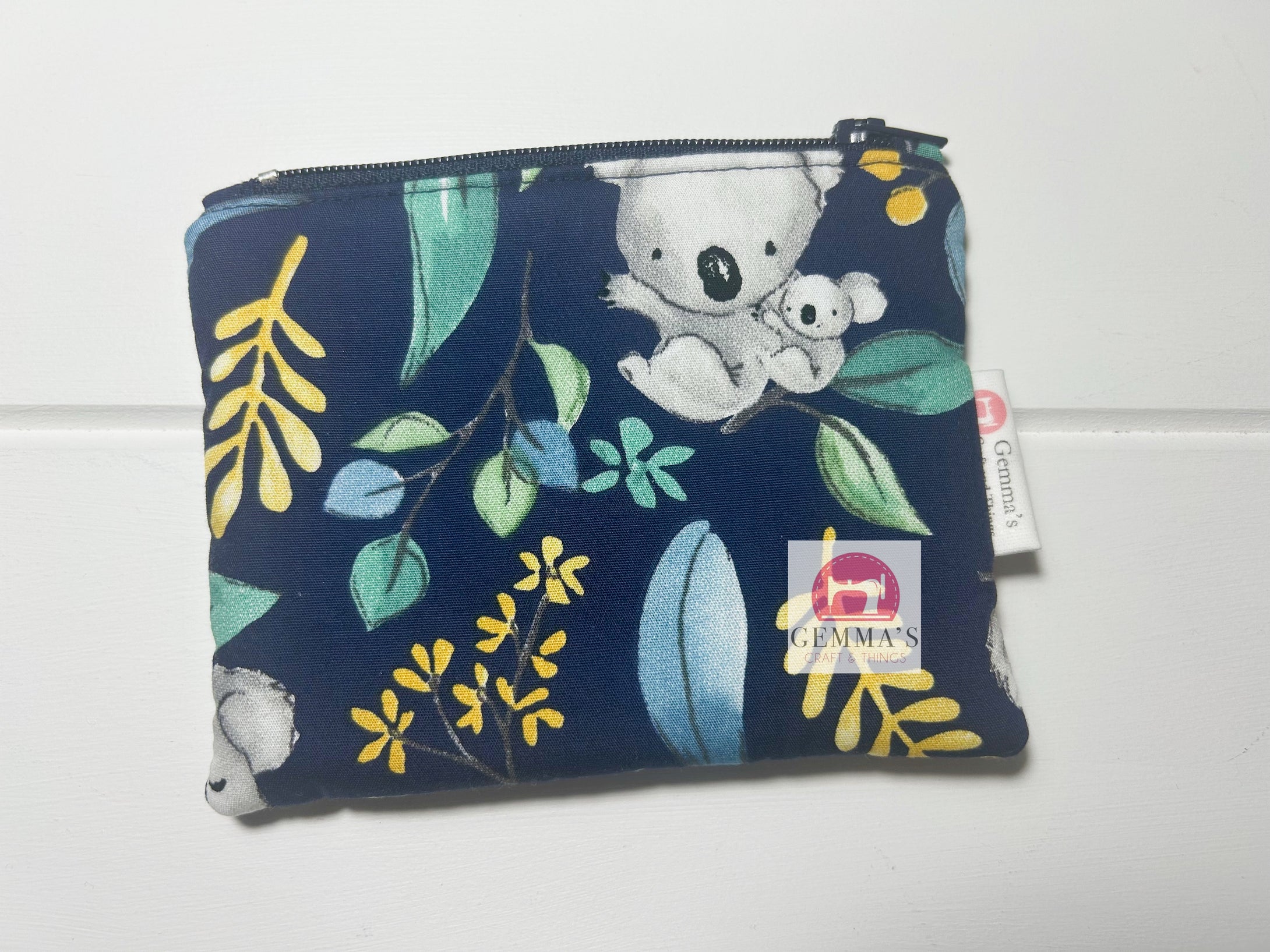 Navy Koala Coin Purse