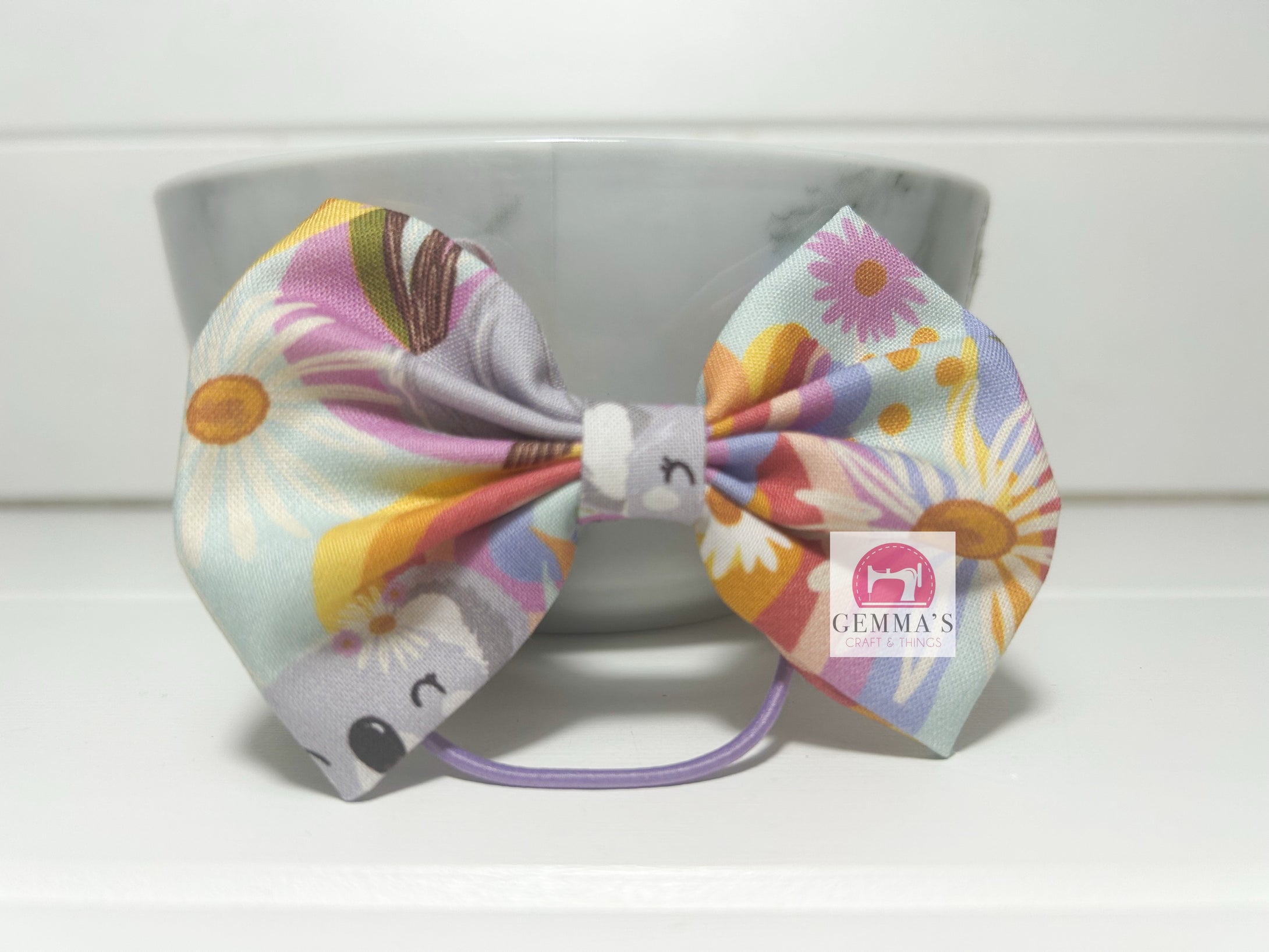 Groovy Koala Large Bow