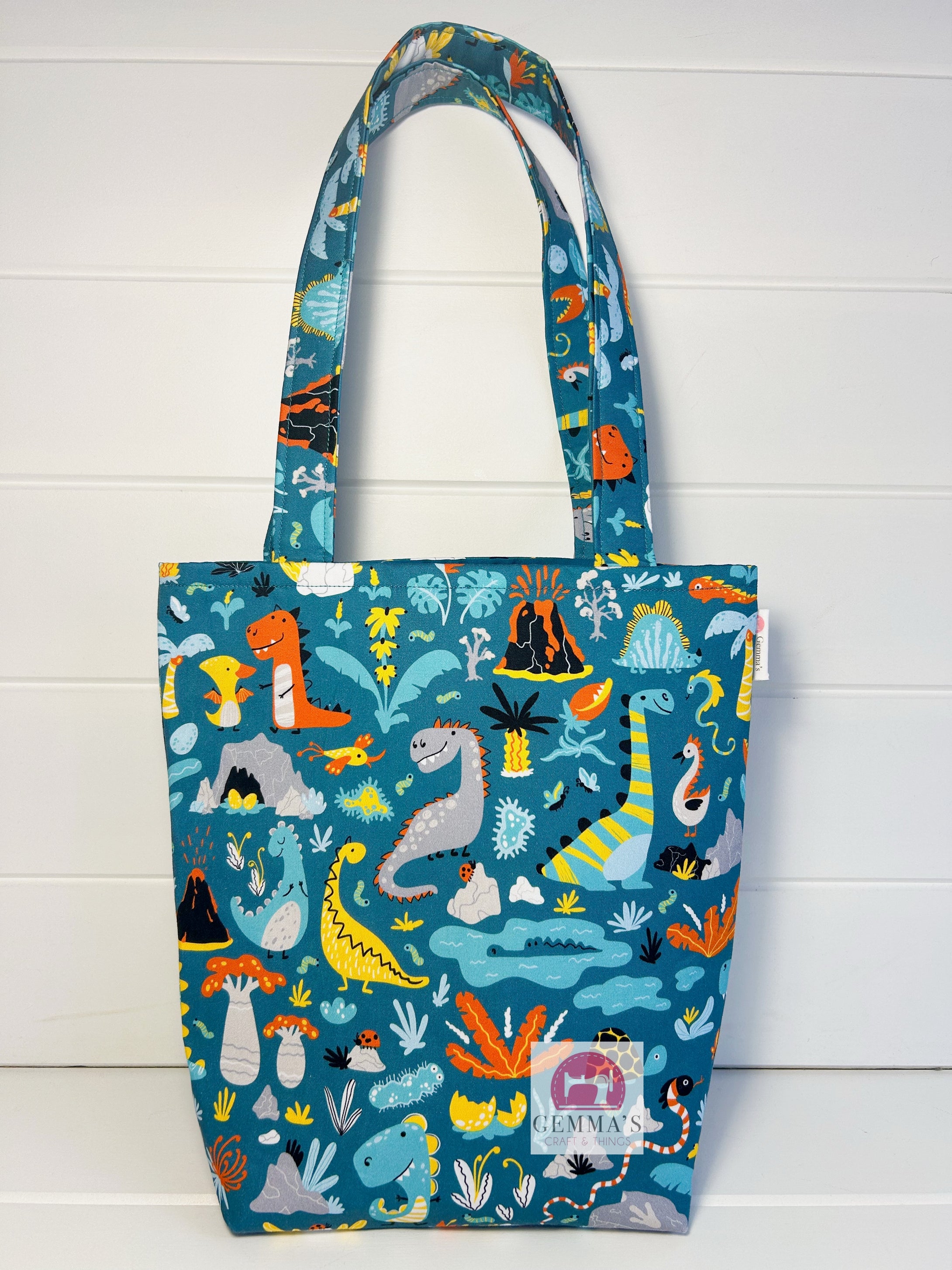 Aqua Dinosaur Small Bag