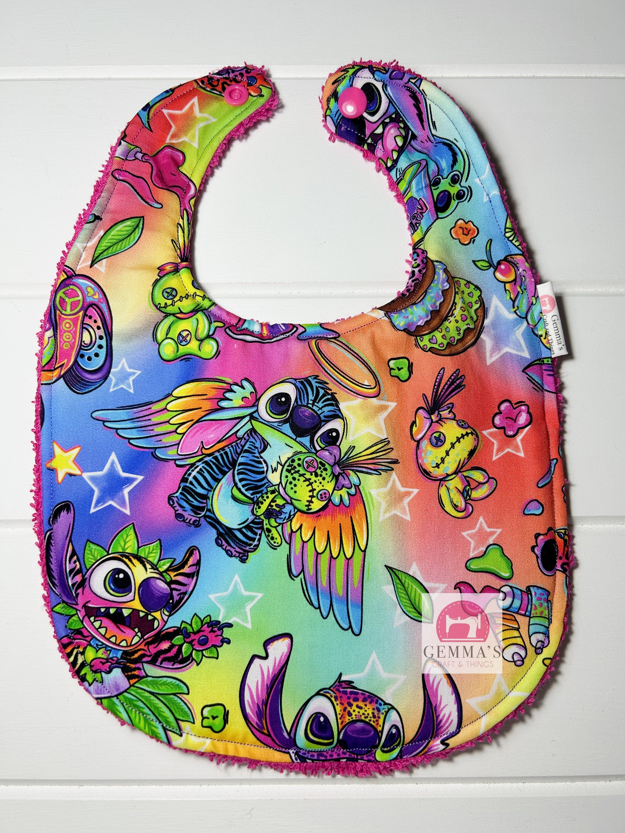 Rainbow Alien Feeding Bib