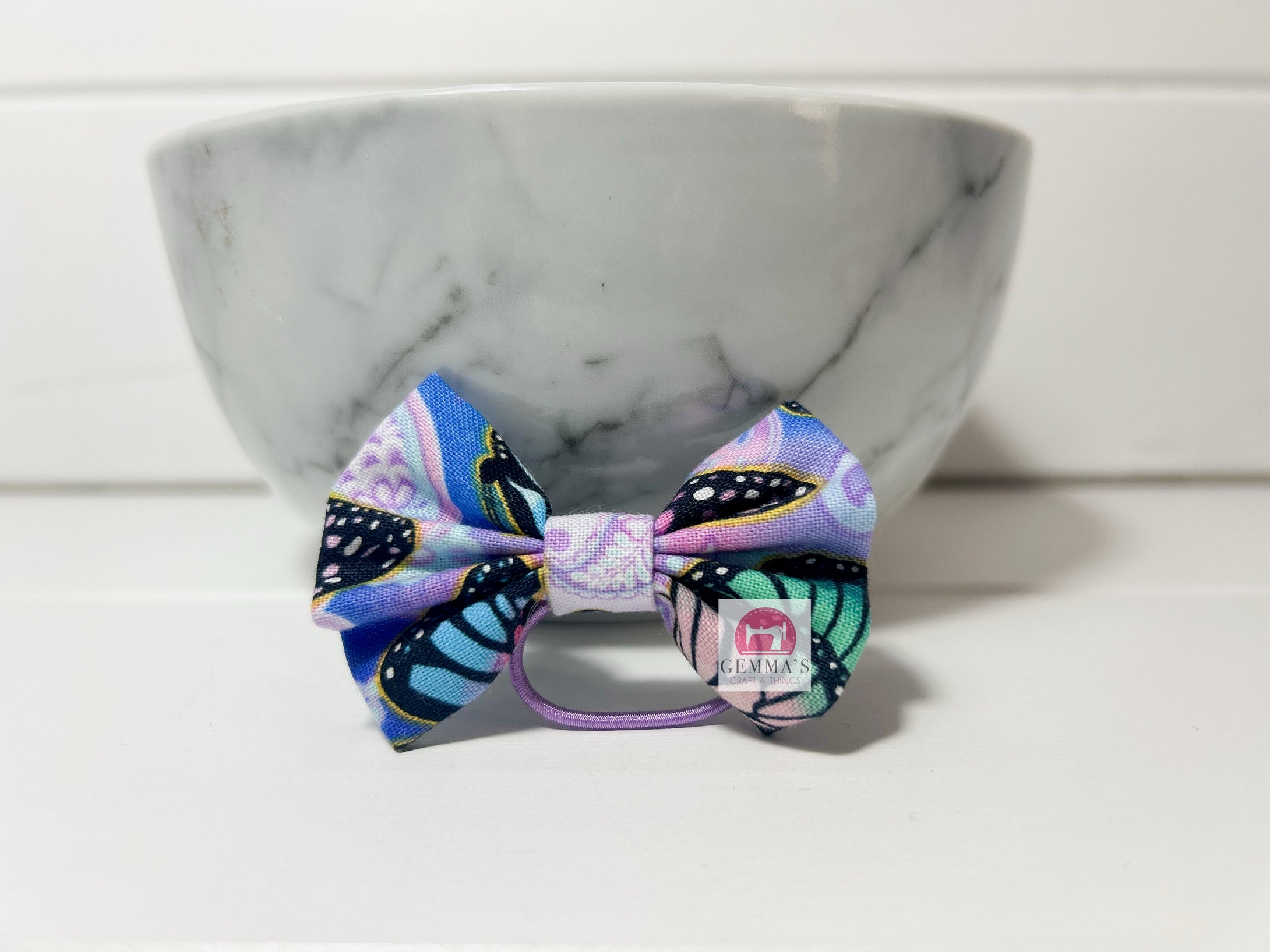 Rainbow Butterfly Small Bow