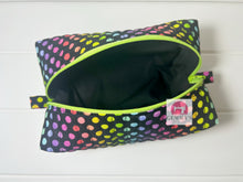 Load image into Gallery viewer, Rainbow Polka Dot Quilted Pouch
