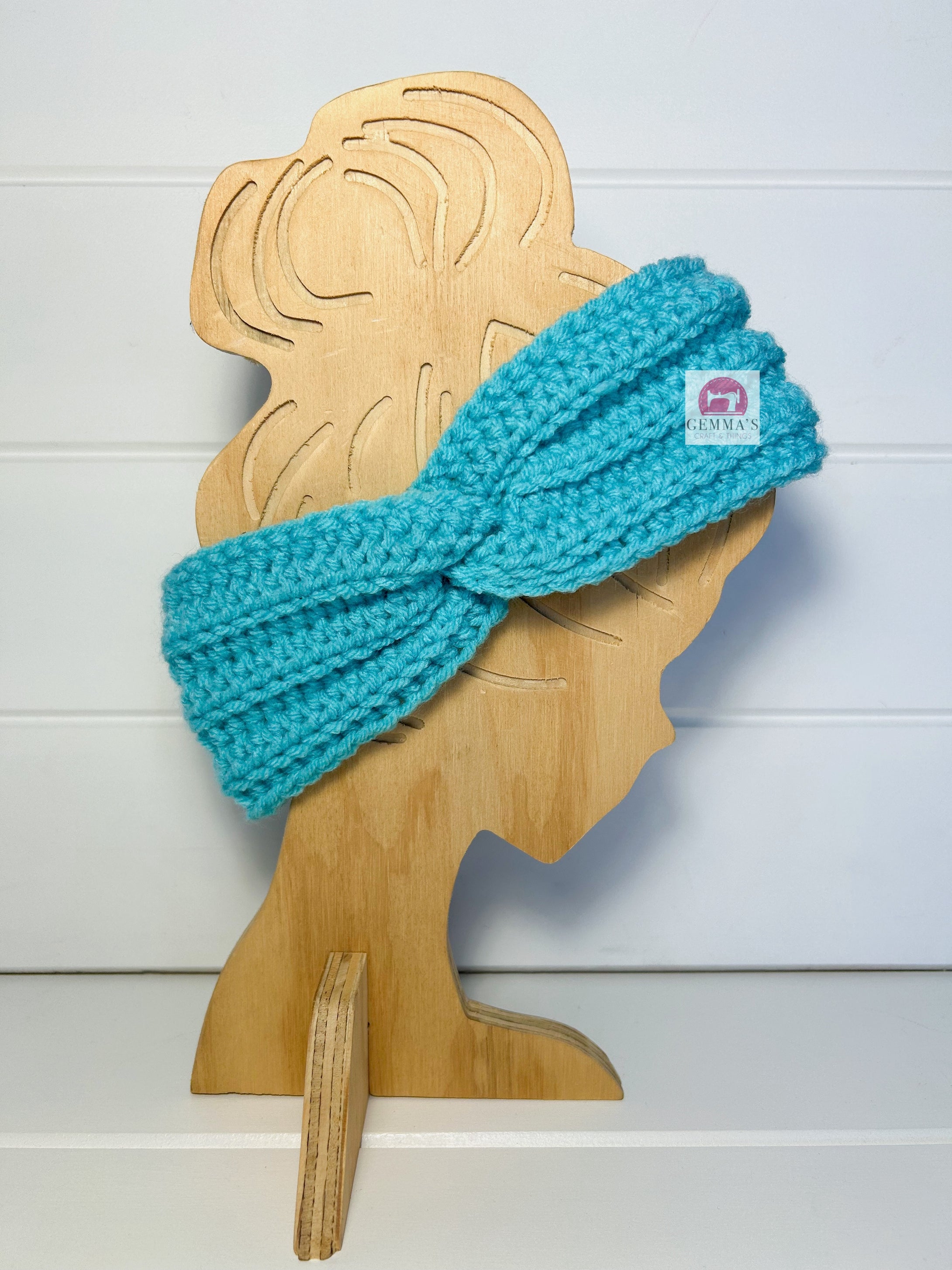 Turquoise Ear Warmer Adult Size