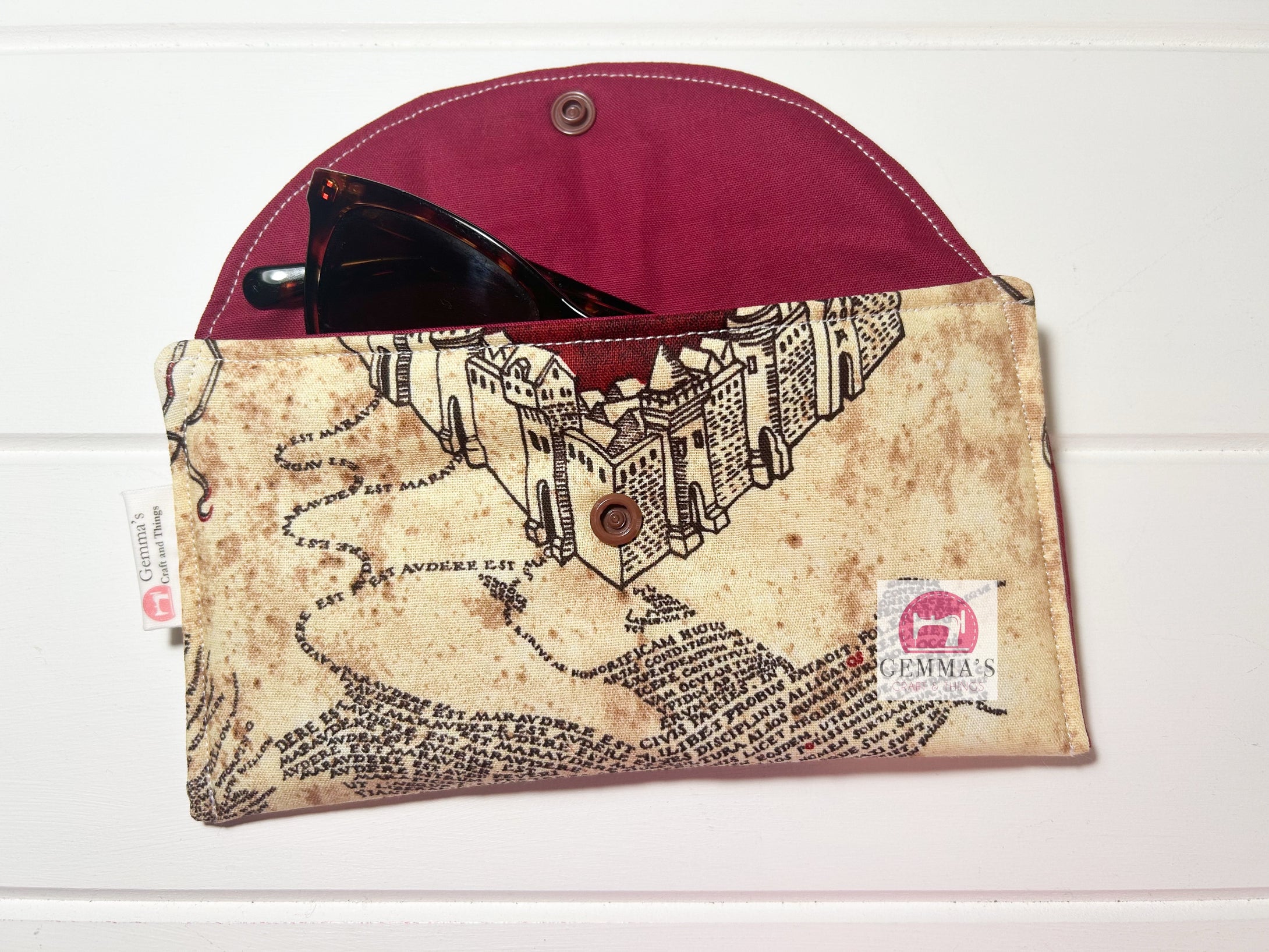 Wizard Map Glasses Case