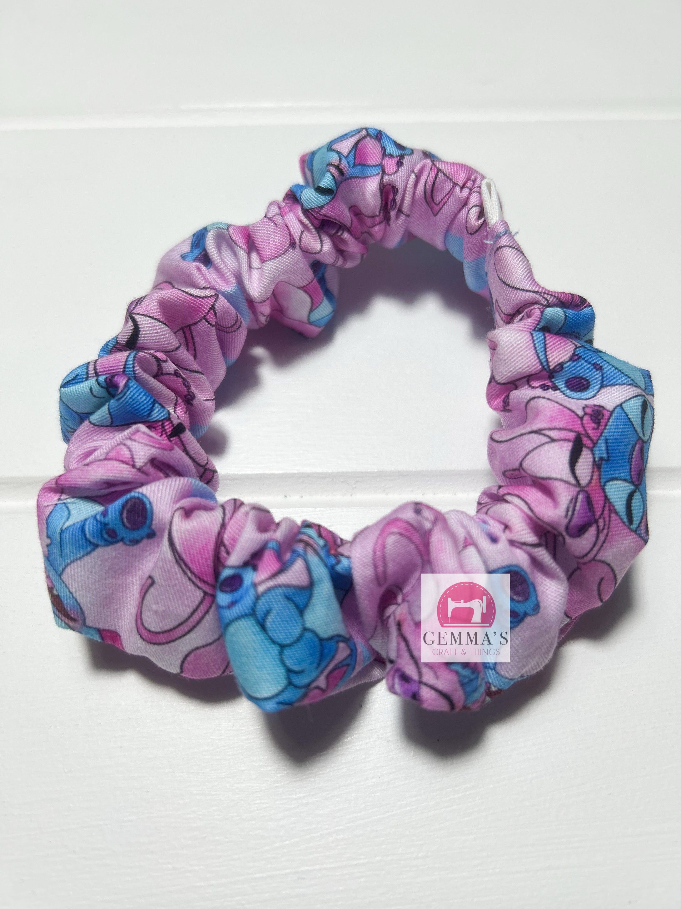 Pink Alien Family Scrunchie