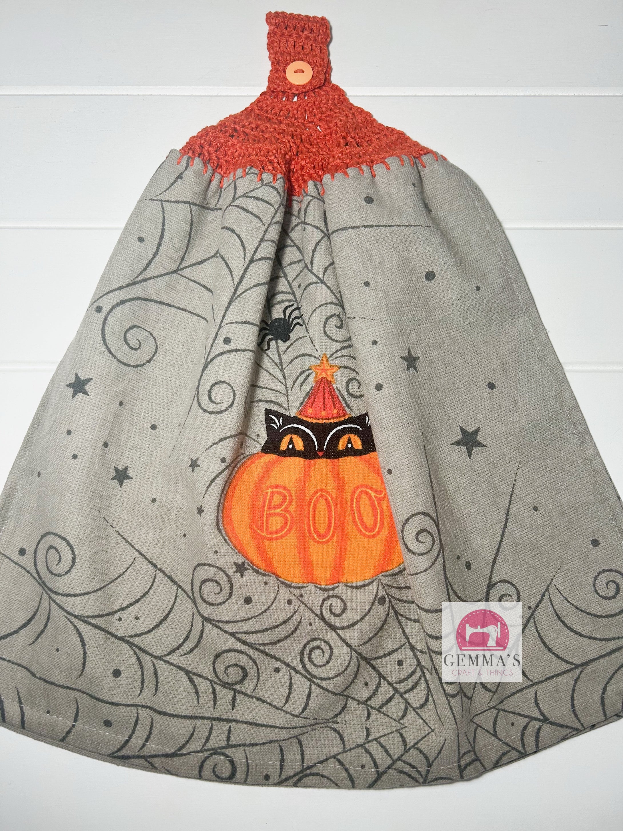 Halloween Boo Tea Towel