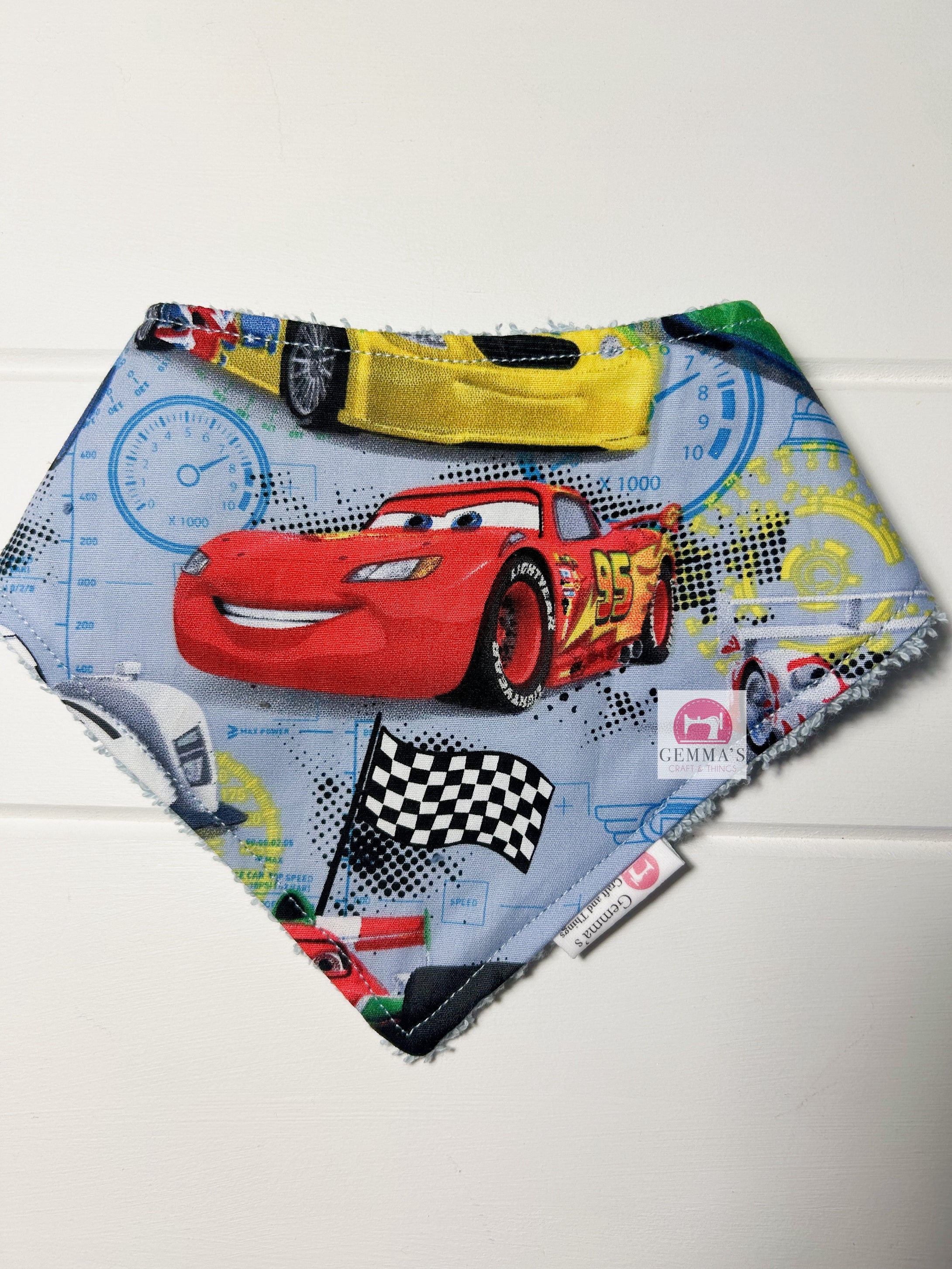 Red Car Bandanna Bib