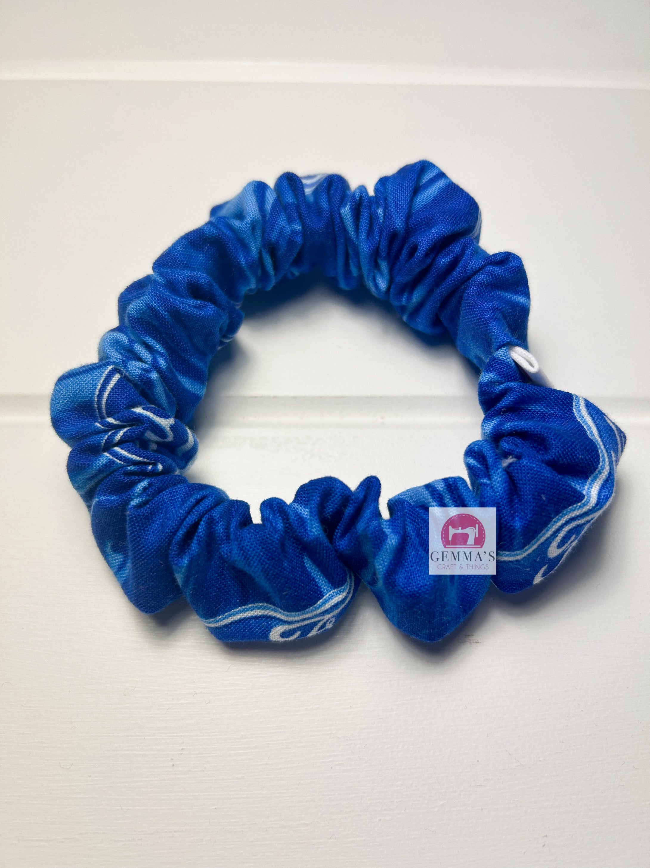 Blue Wave Scrunchie