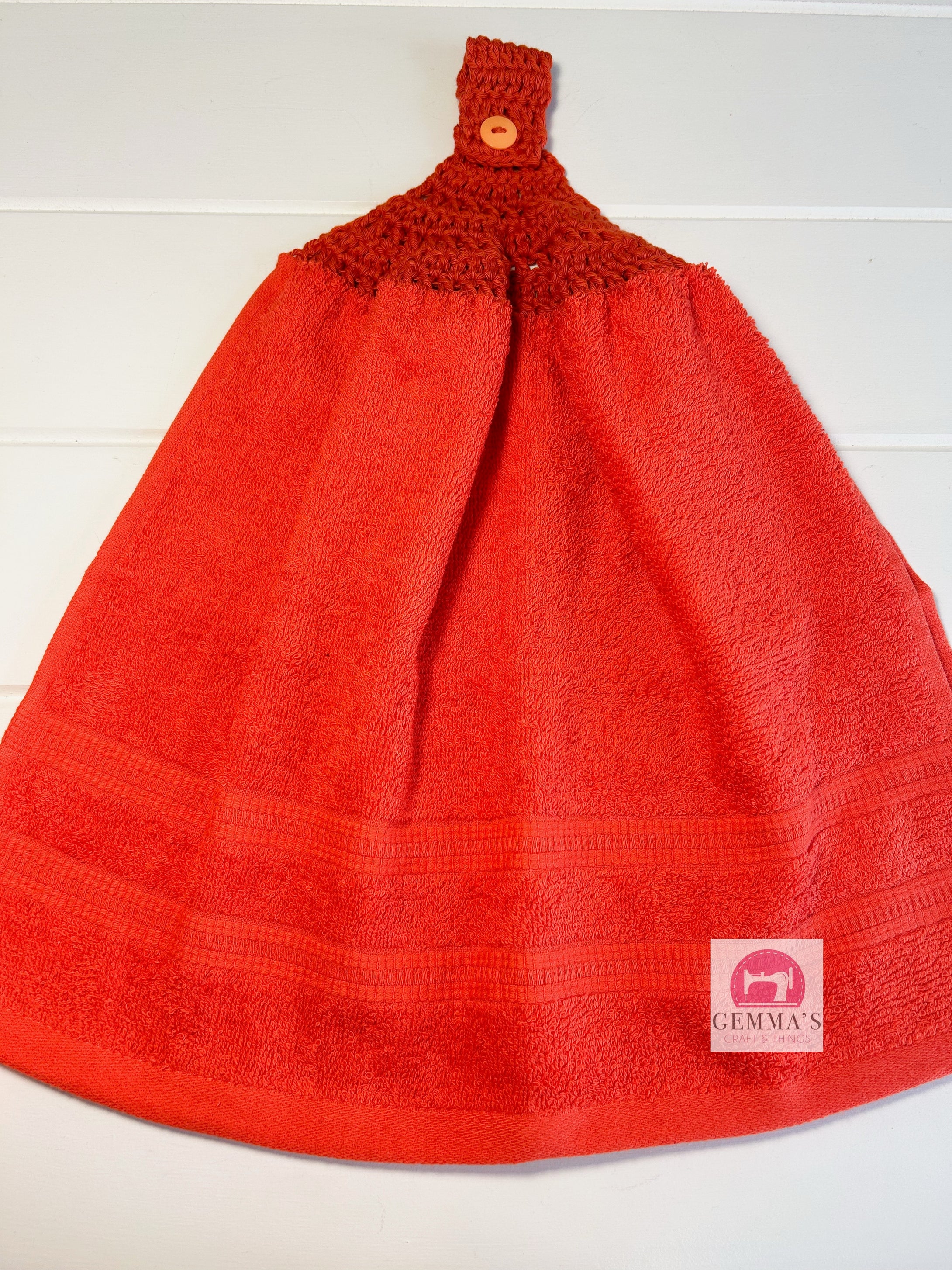 Bright Orange Tea Towel