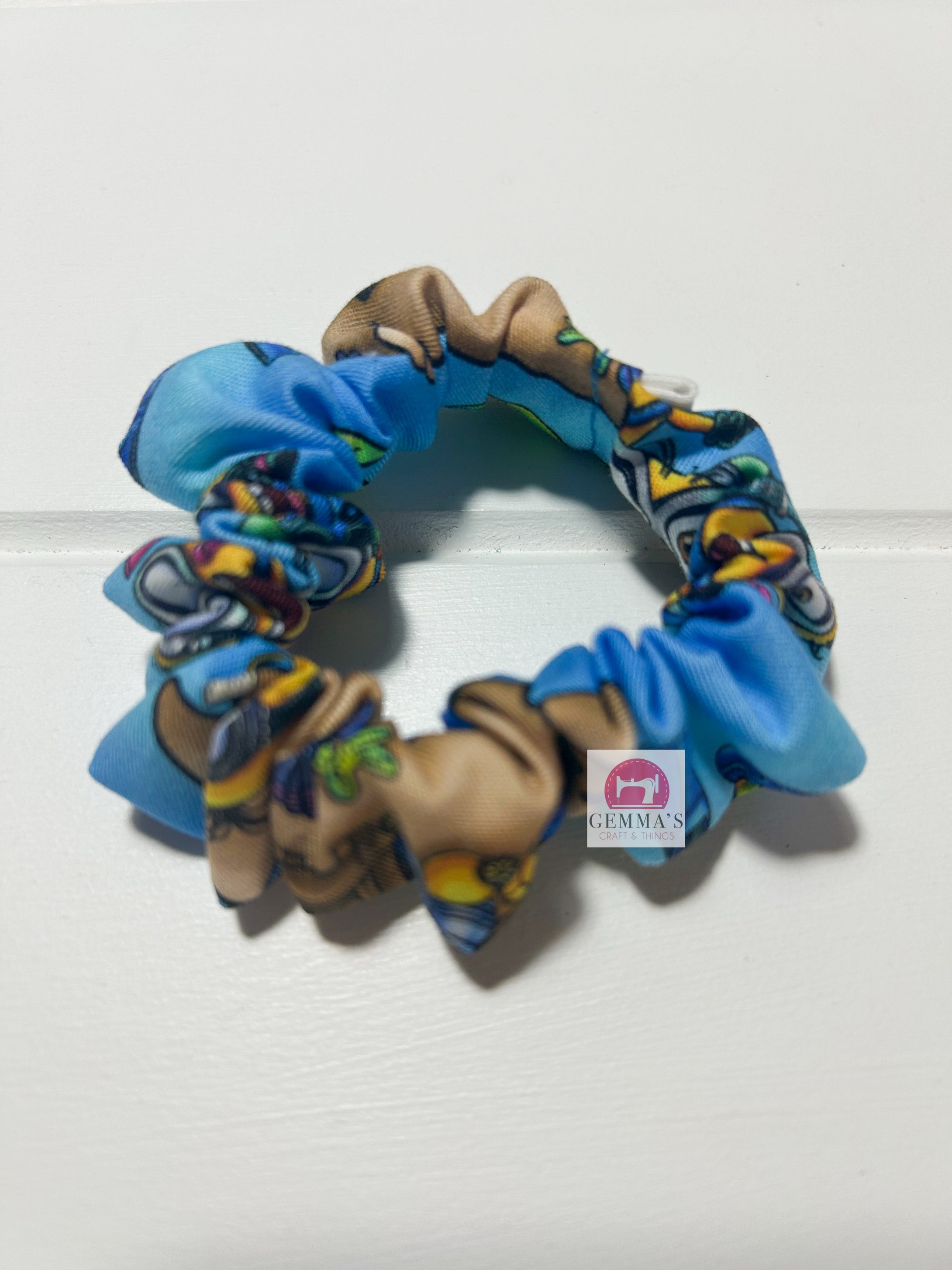 Yellow Alien Mini Scrunchies