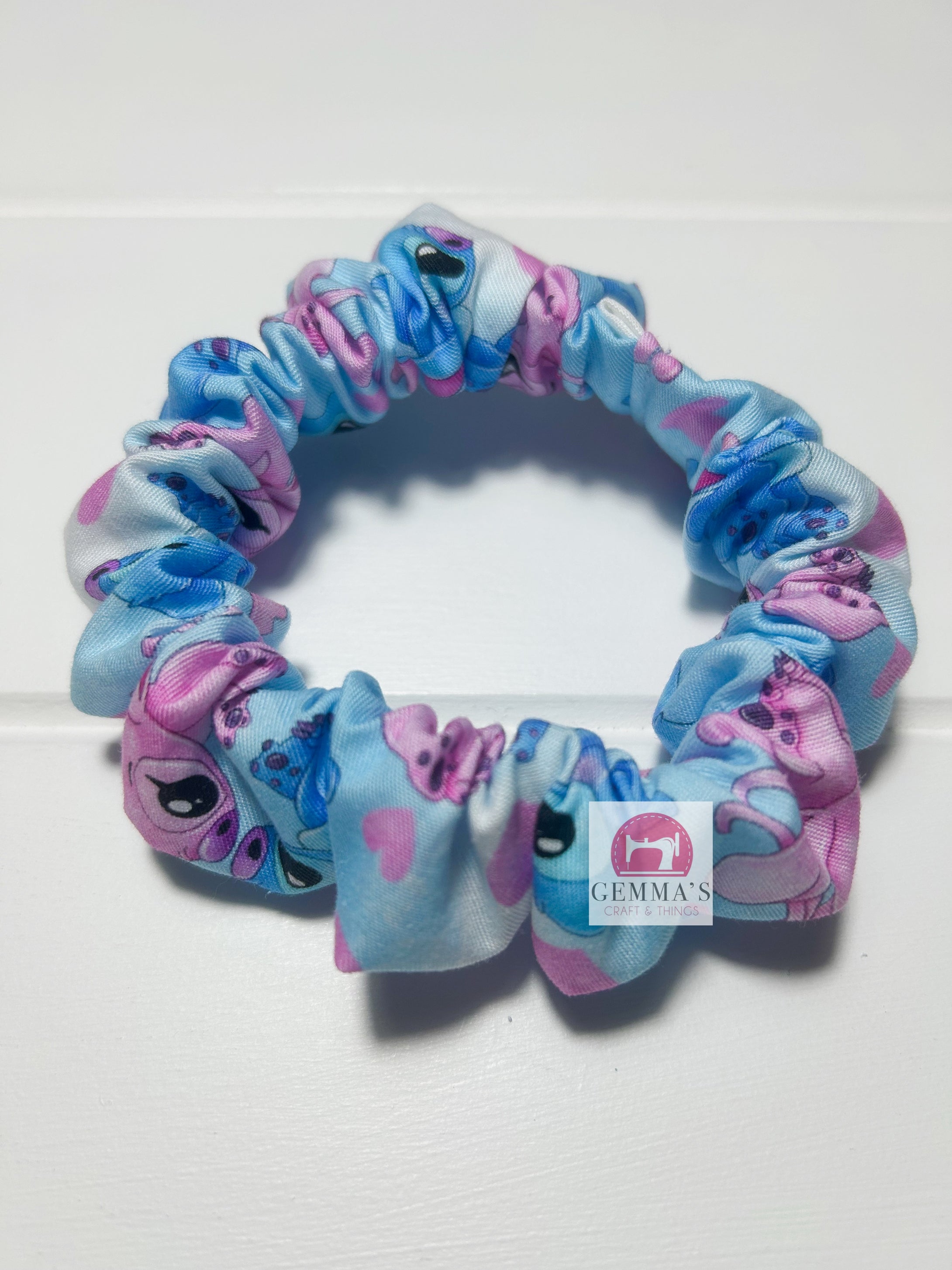 In Love Blue Alien Scrunchie