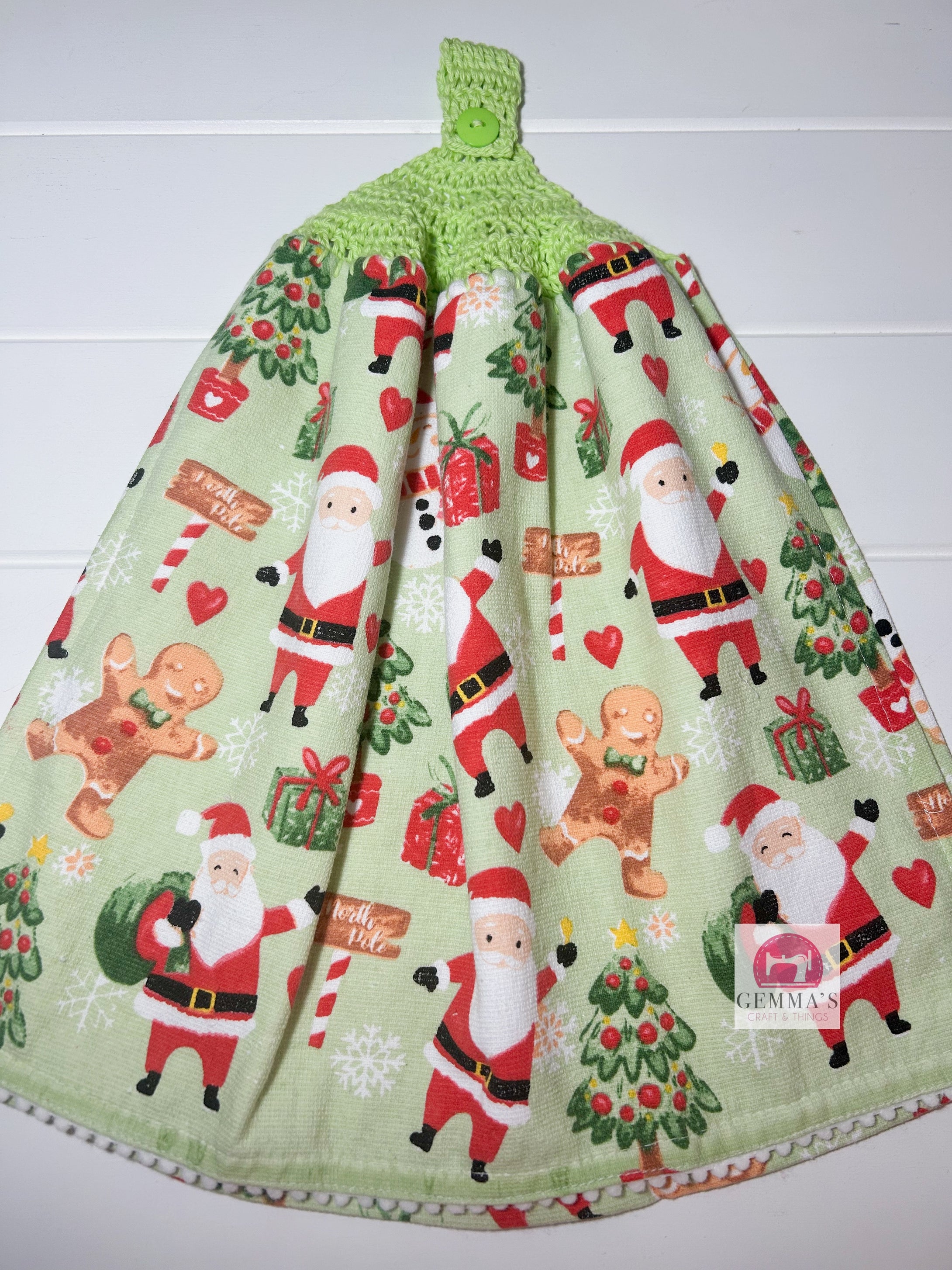 Santa Christmas Tea Towel