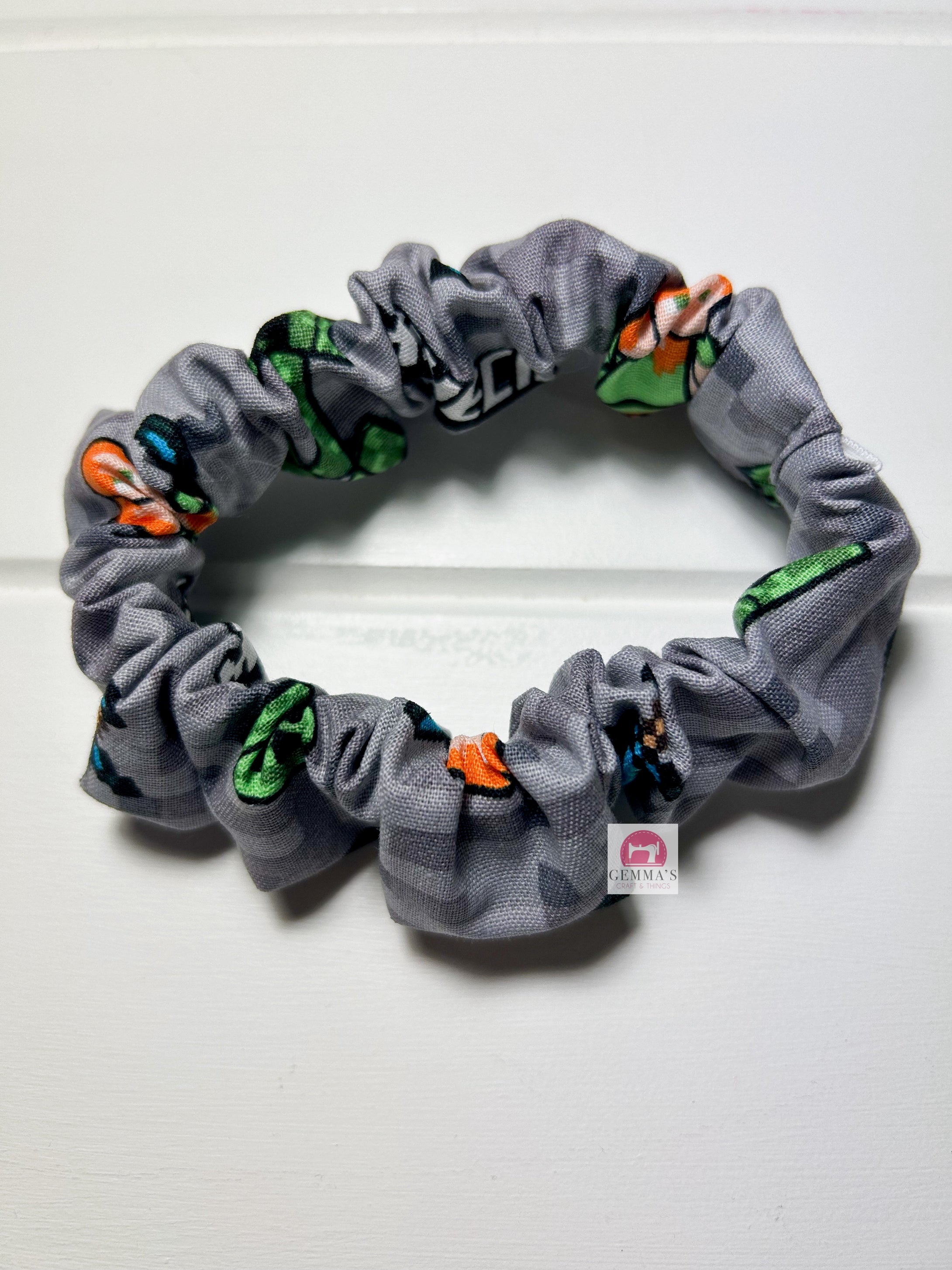 Grey Mining Scrunchie