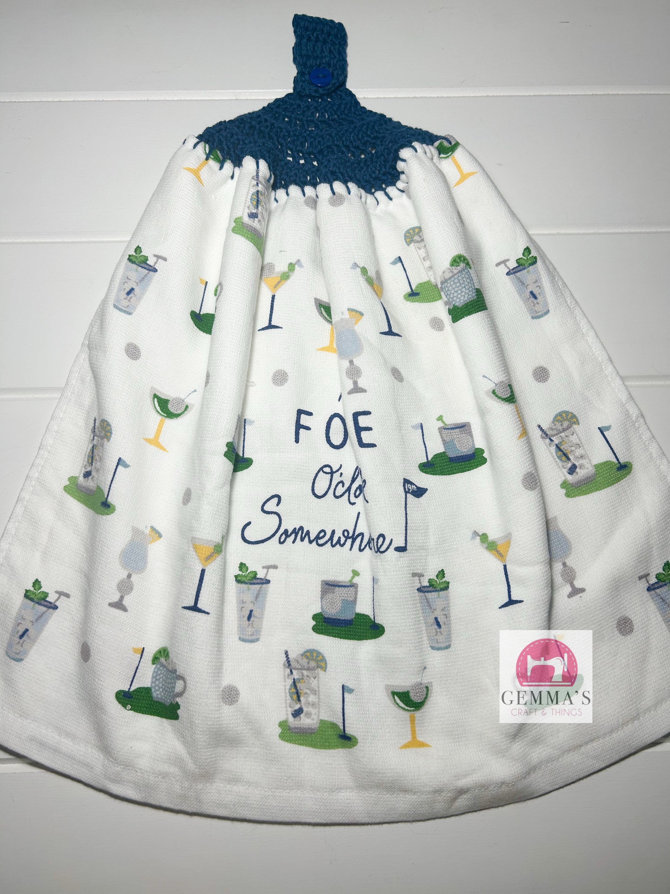 It’s Fore O’clock Somewhere Tea Towel