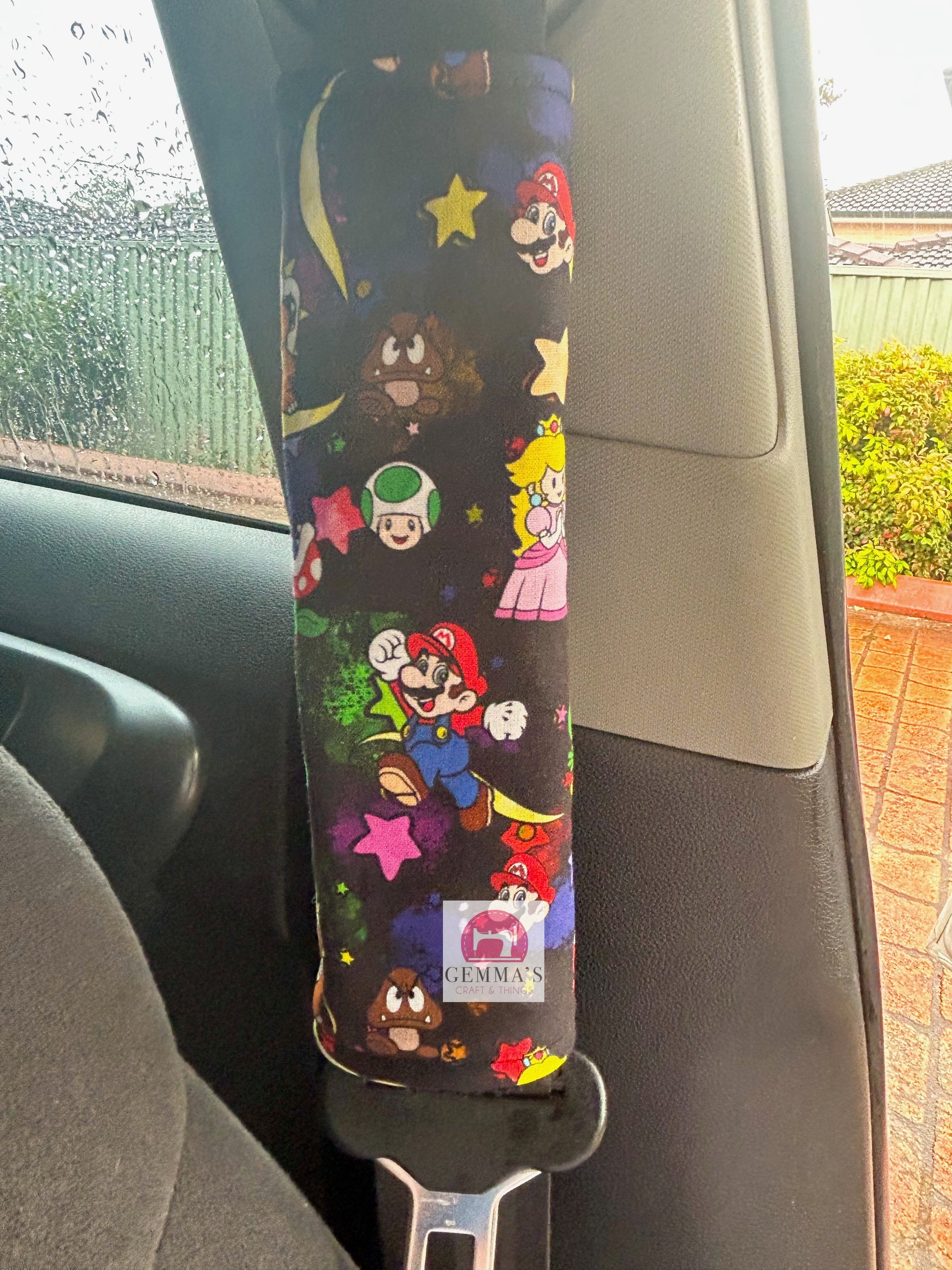 Black Dragon Seatbelt Cover