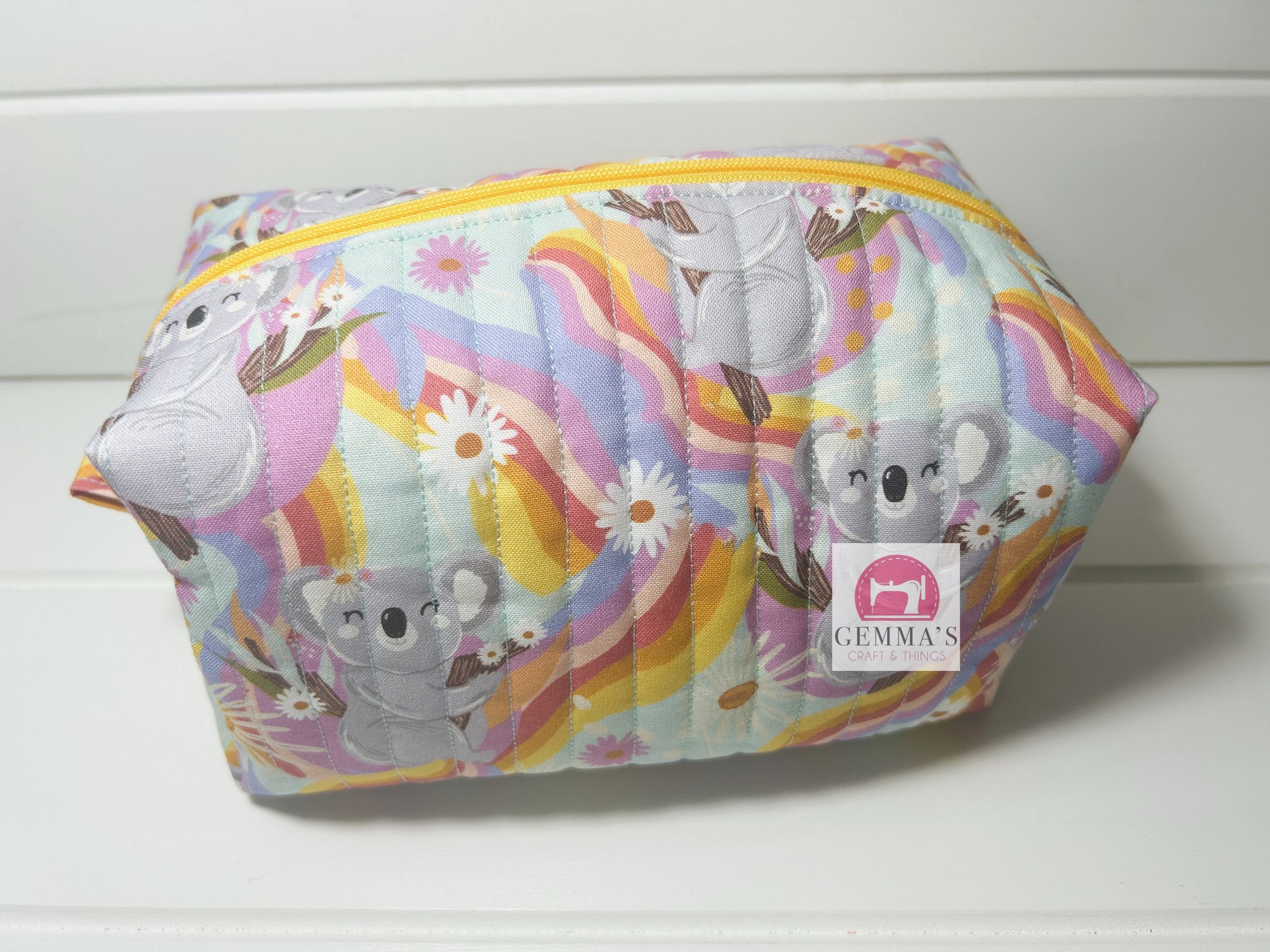 Groovy Koala Quilted Pouch