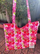 Load image into Gallery viewer, Pink Strawberry Shopping Bag
