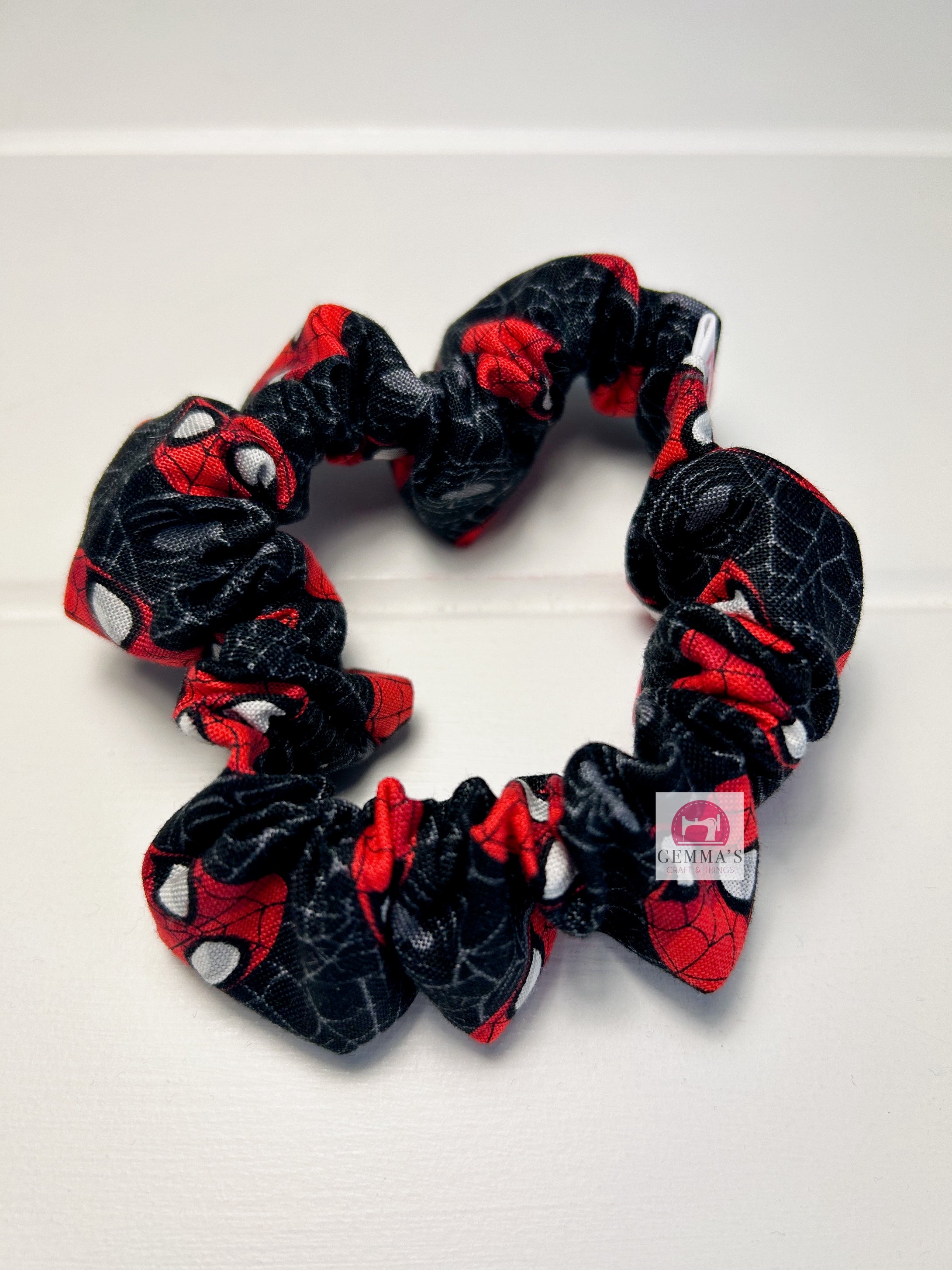 Black Net Spider Scrunchie