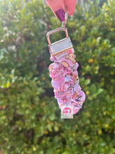 Load image into Gallery viewer, Purple Bear and Friends Scrunchie Wristlet
