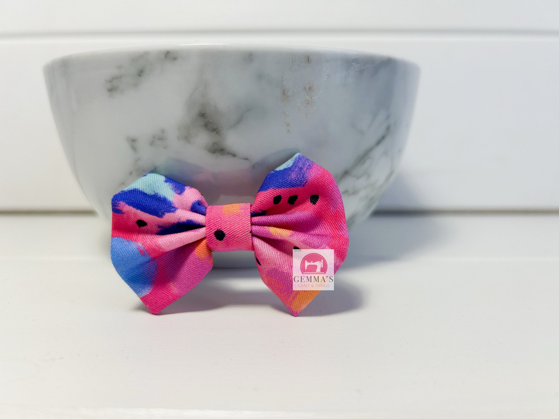 Hot Pink Leopard Print Small Bow