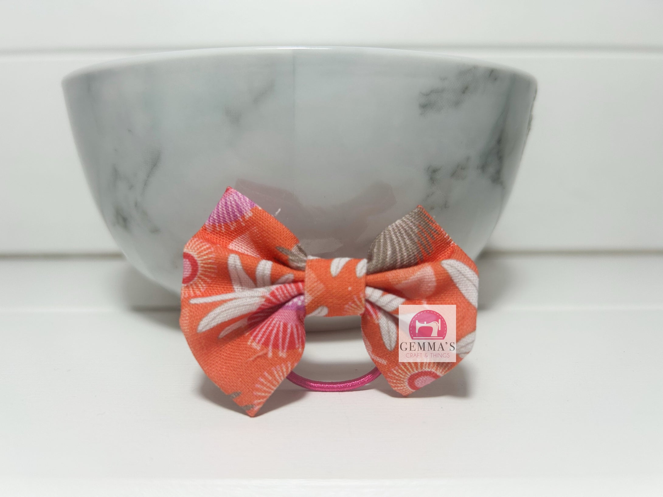 Orange Aussie Animal Small Bow