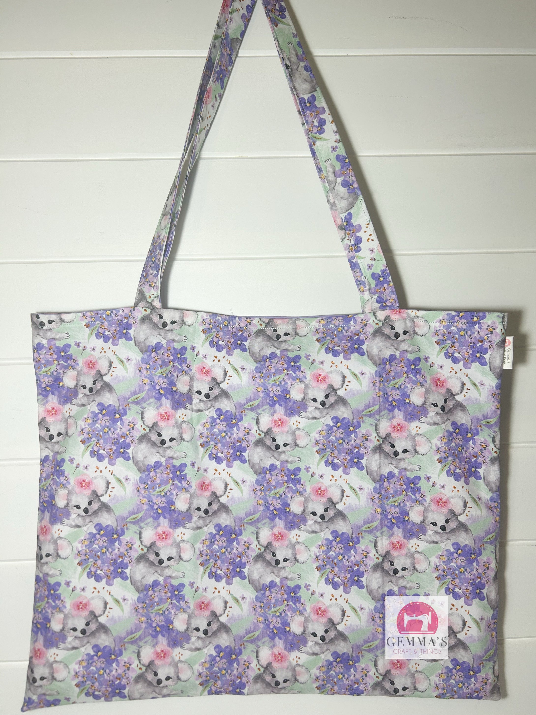 Purple Koala Shopping Bag
