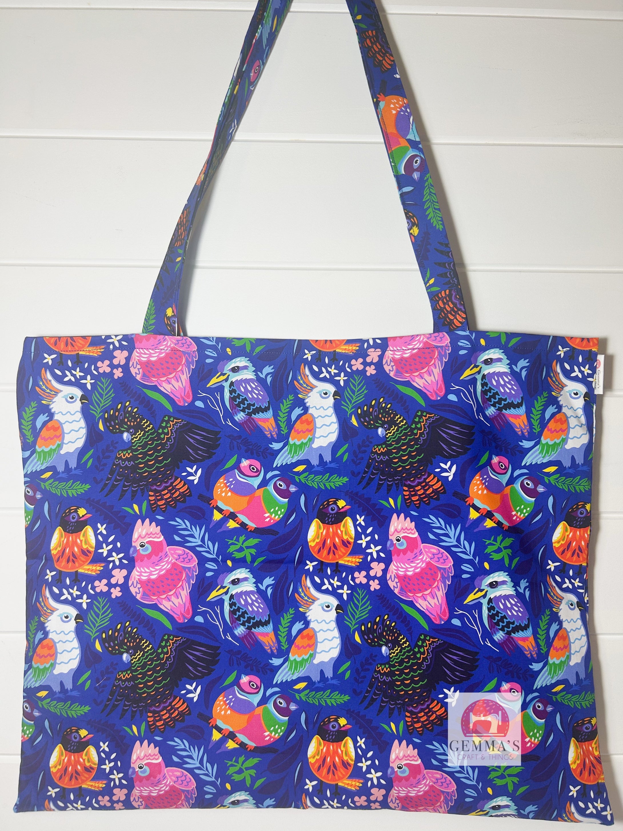 Navy Aussie Animal Shopping Bag