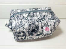 Load image into Gallery viewer, Black and White Swiftie Quilted Pouch

