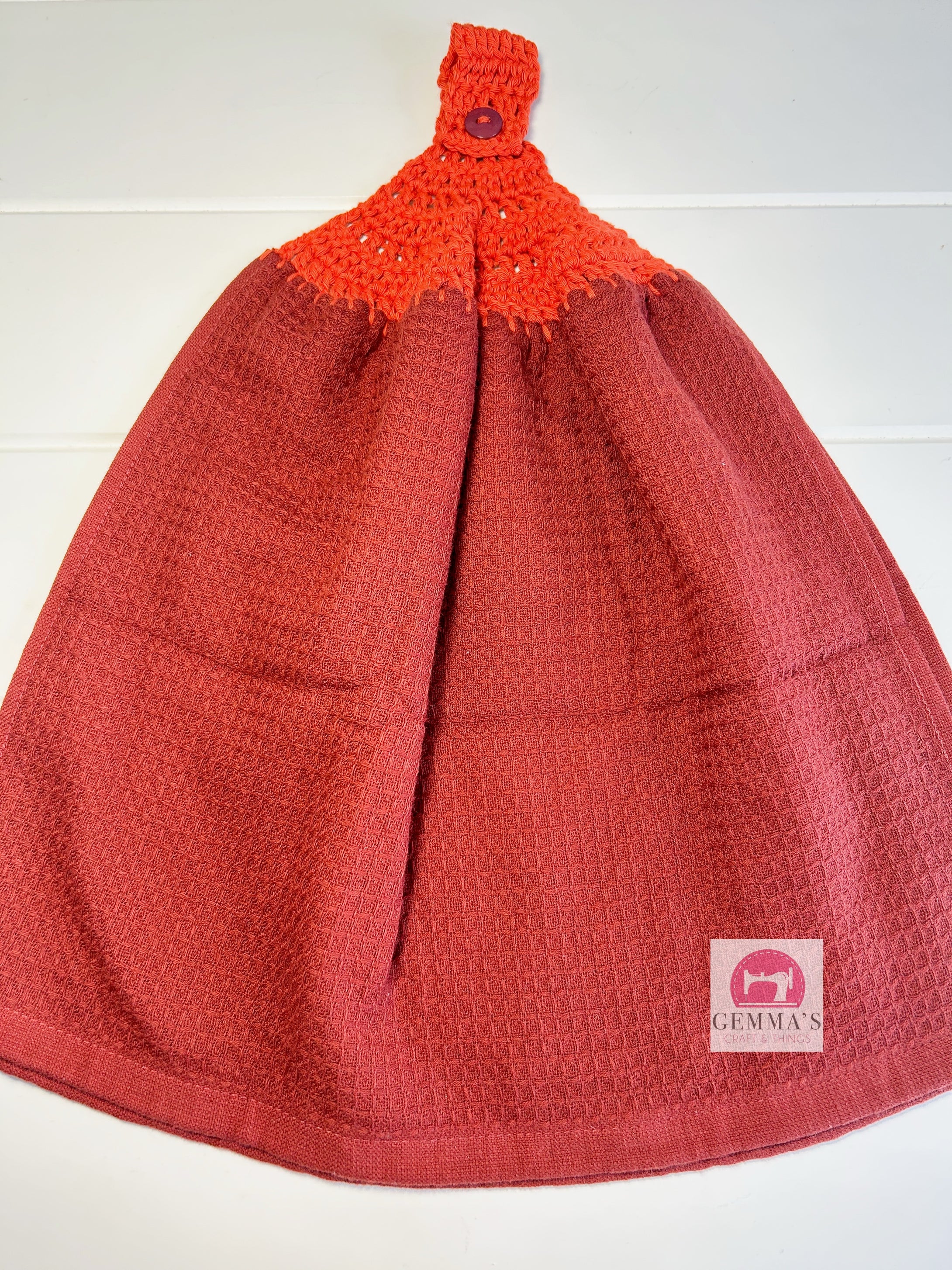 Burgandy Tea Towel