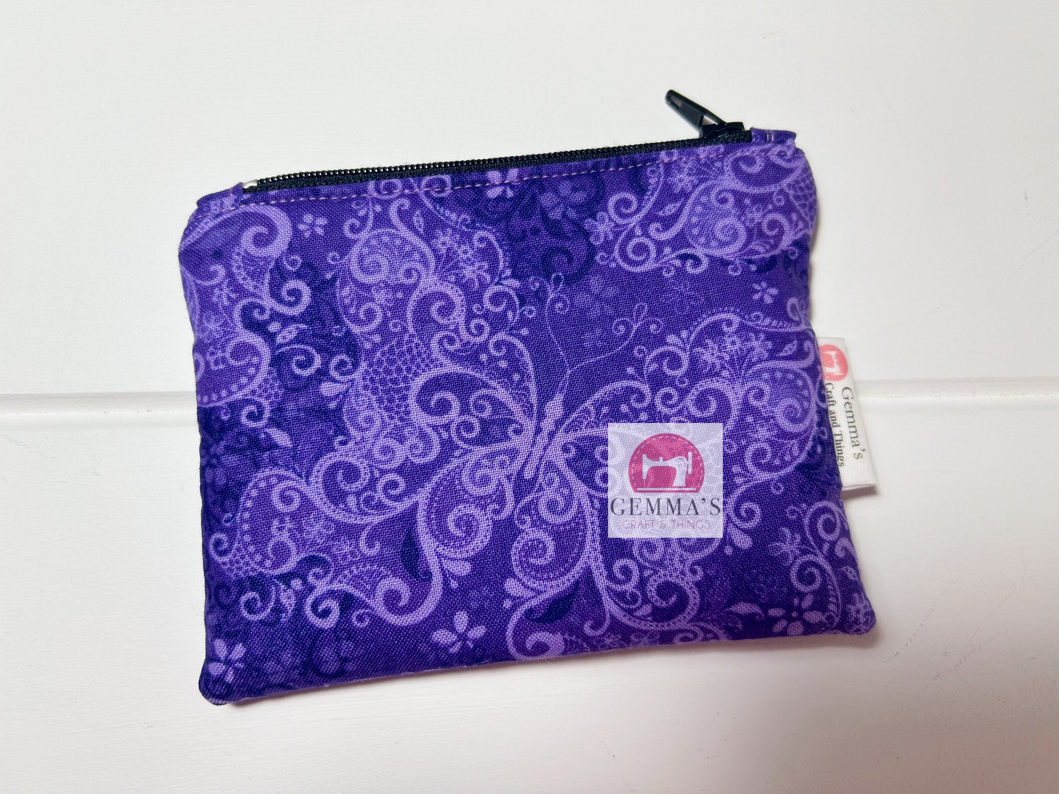 Dark Purple Butterfly Coin Purse