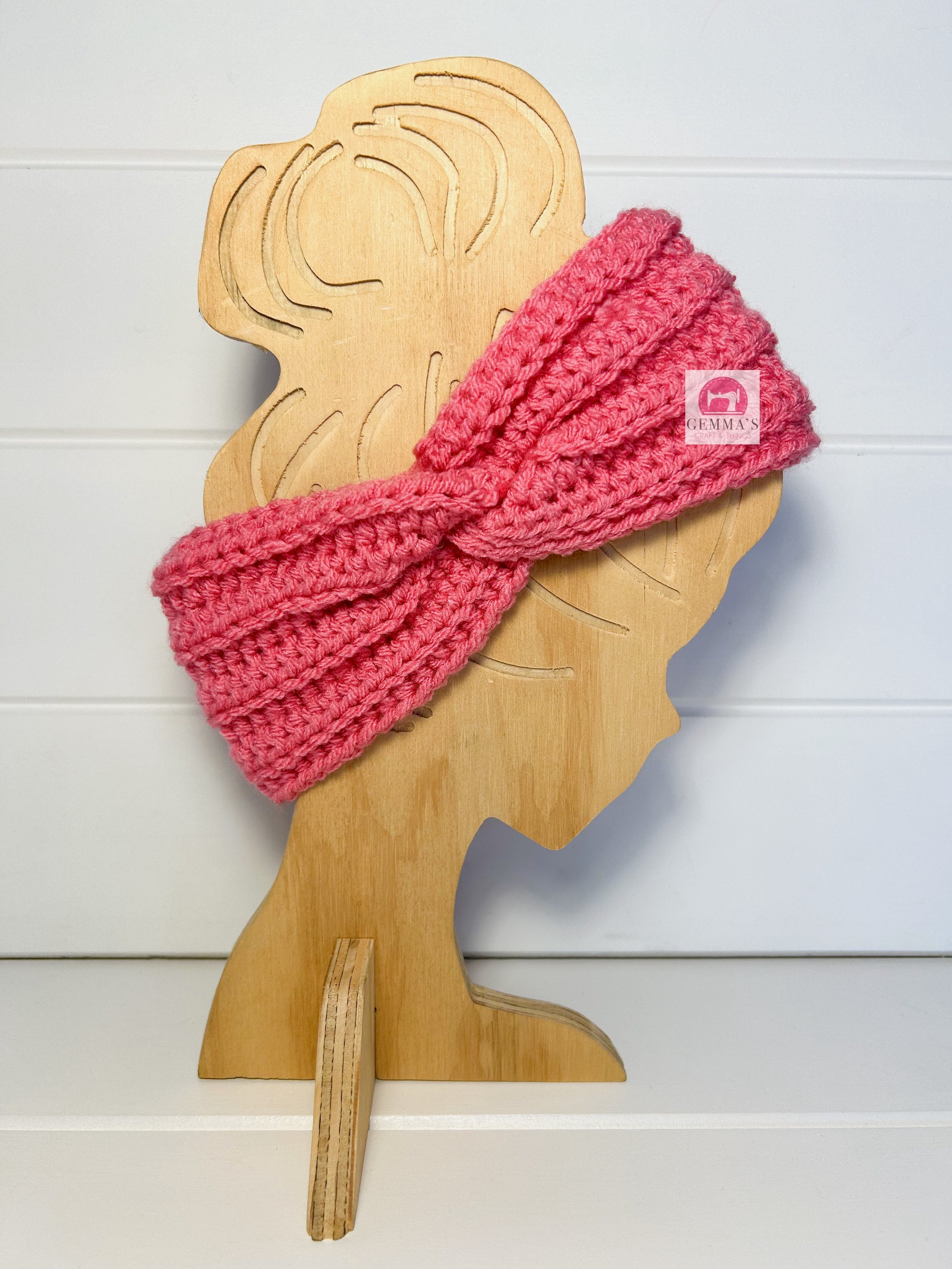 Coral Ear Warmer Adult Size