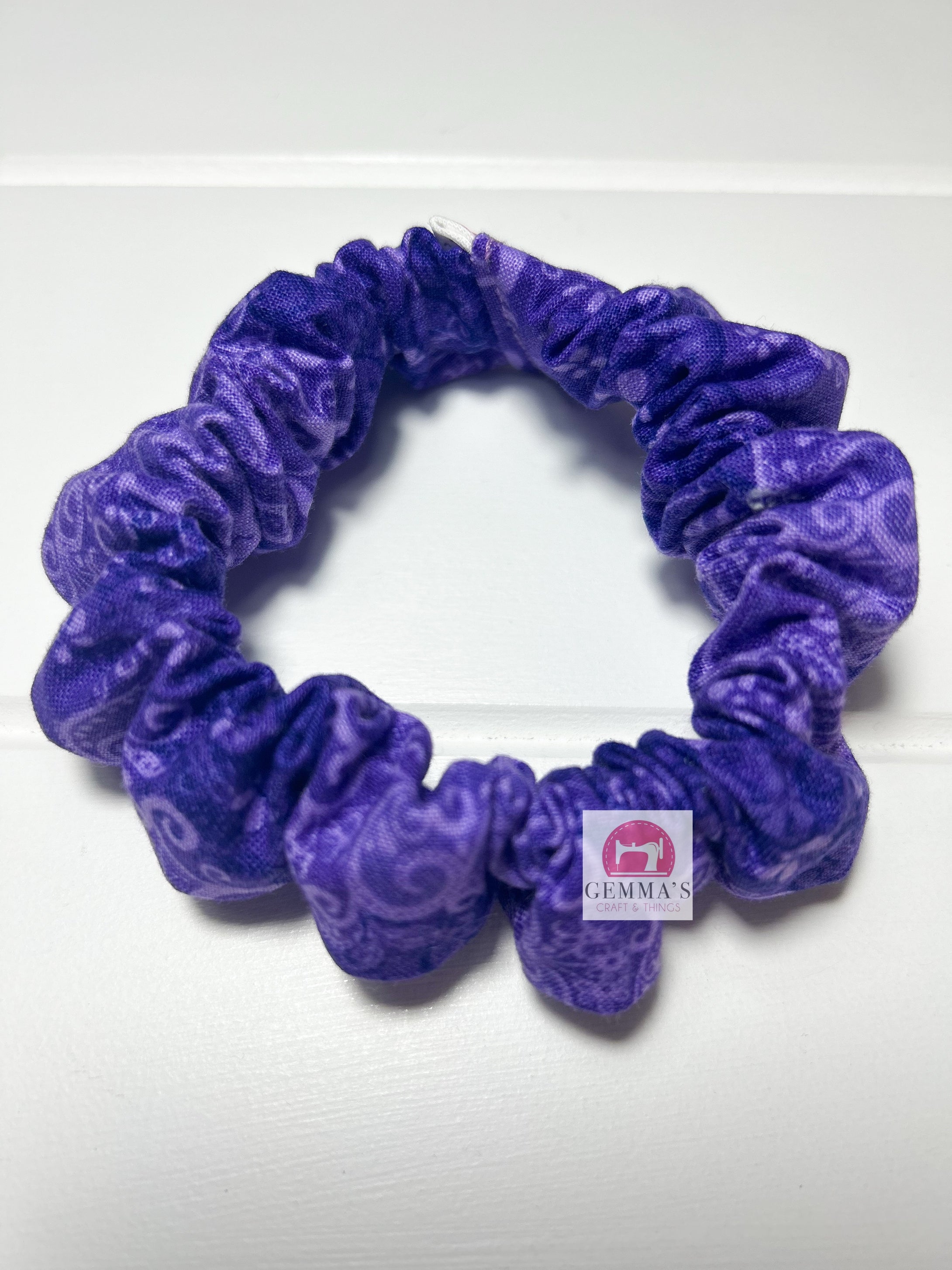 Dark Purple Butterfly Scrunchie