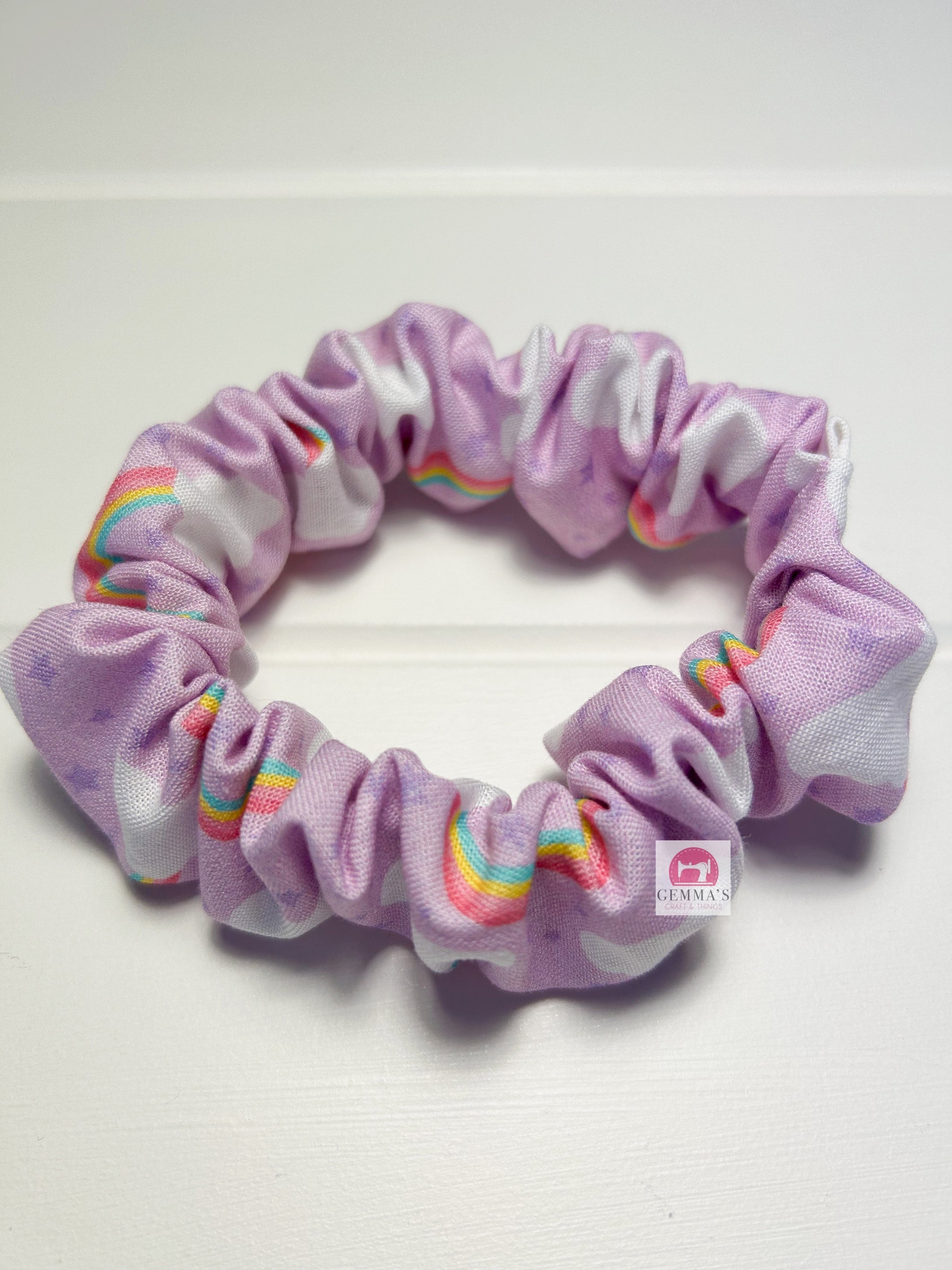 Pastel Rainbow Scrunchie