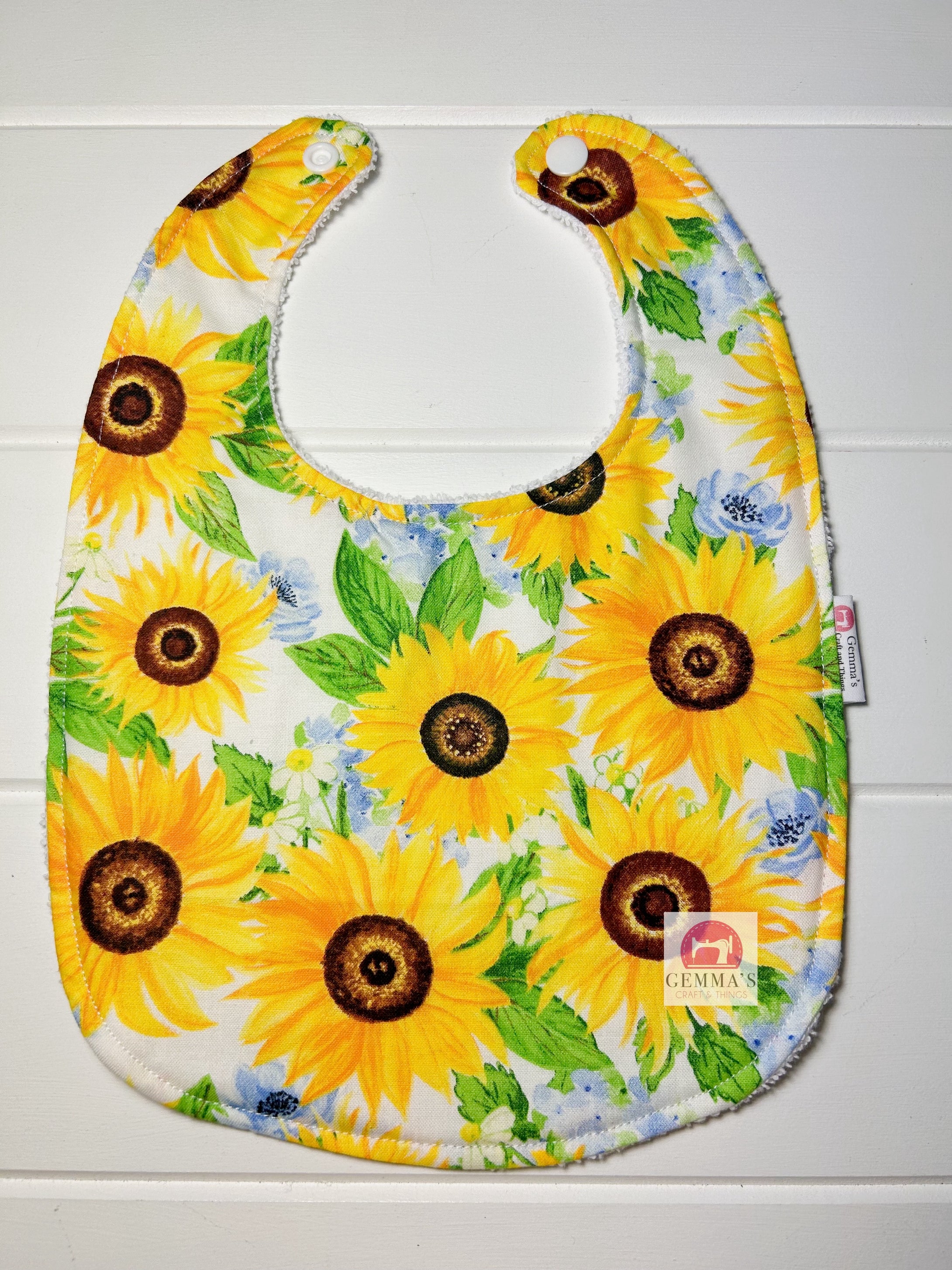 Yellow Sunflower Feeding Bib