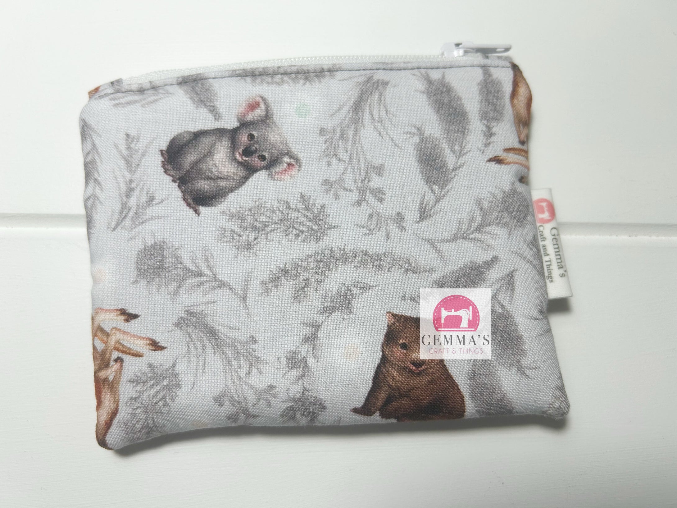 Grey Aussie Animal Coin Purse