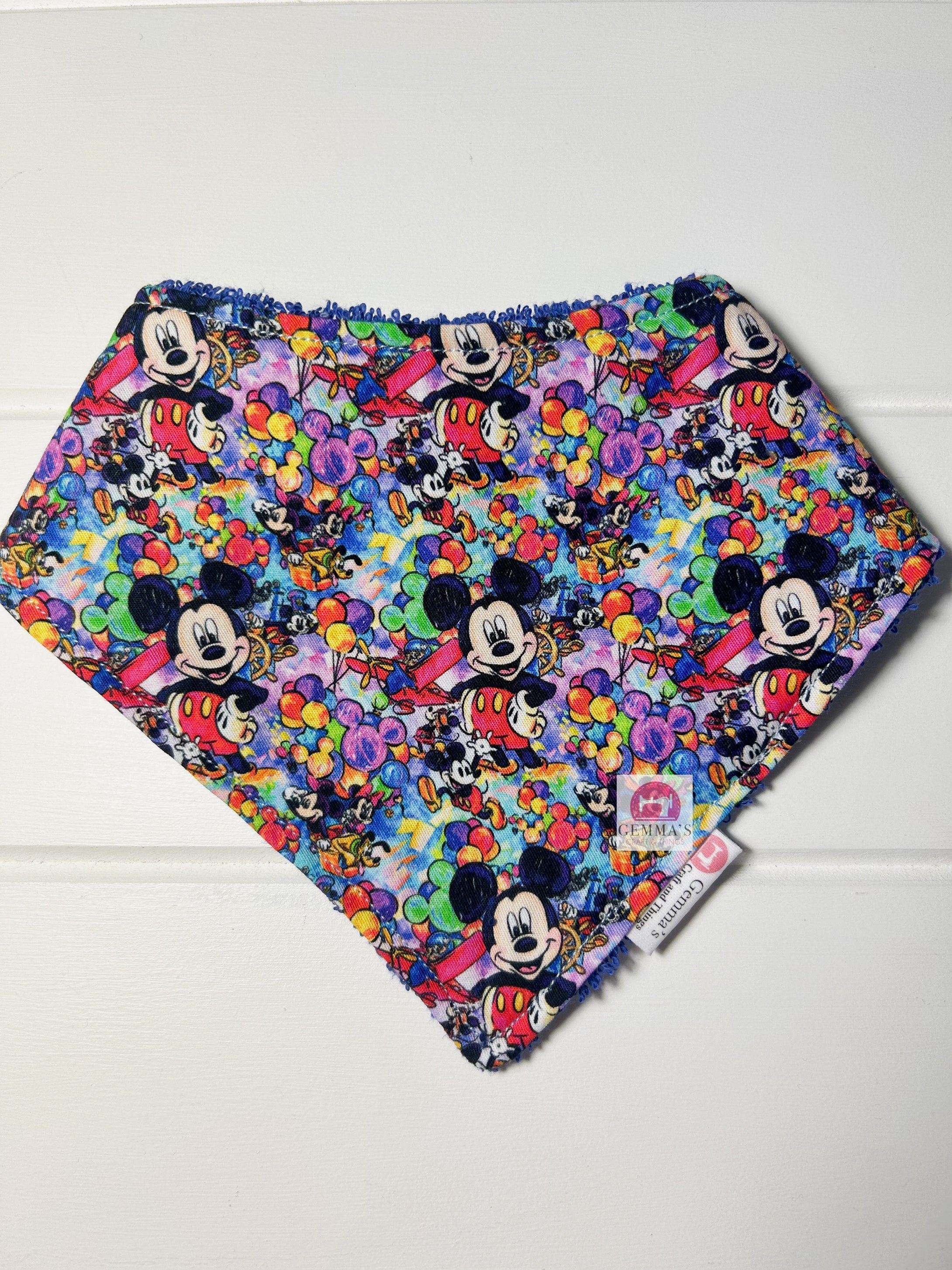 Mini Rainbow Mouse Bandanna Bib