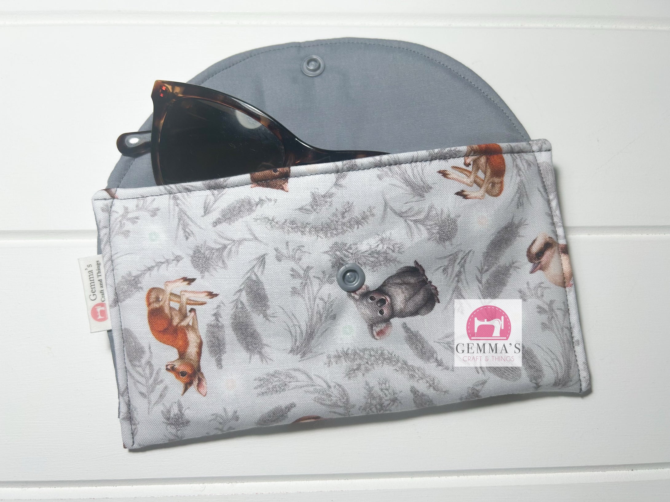 Grey Aussie Animal Glasses Case