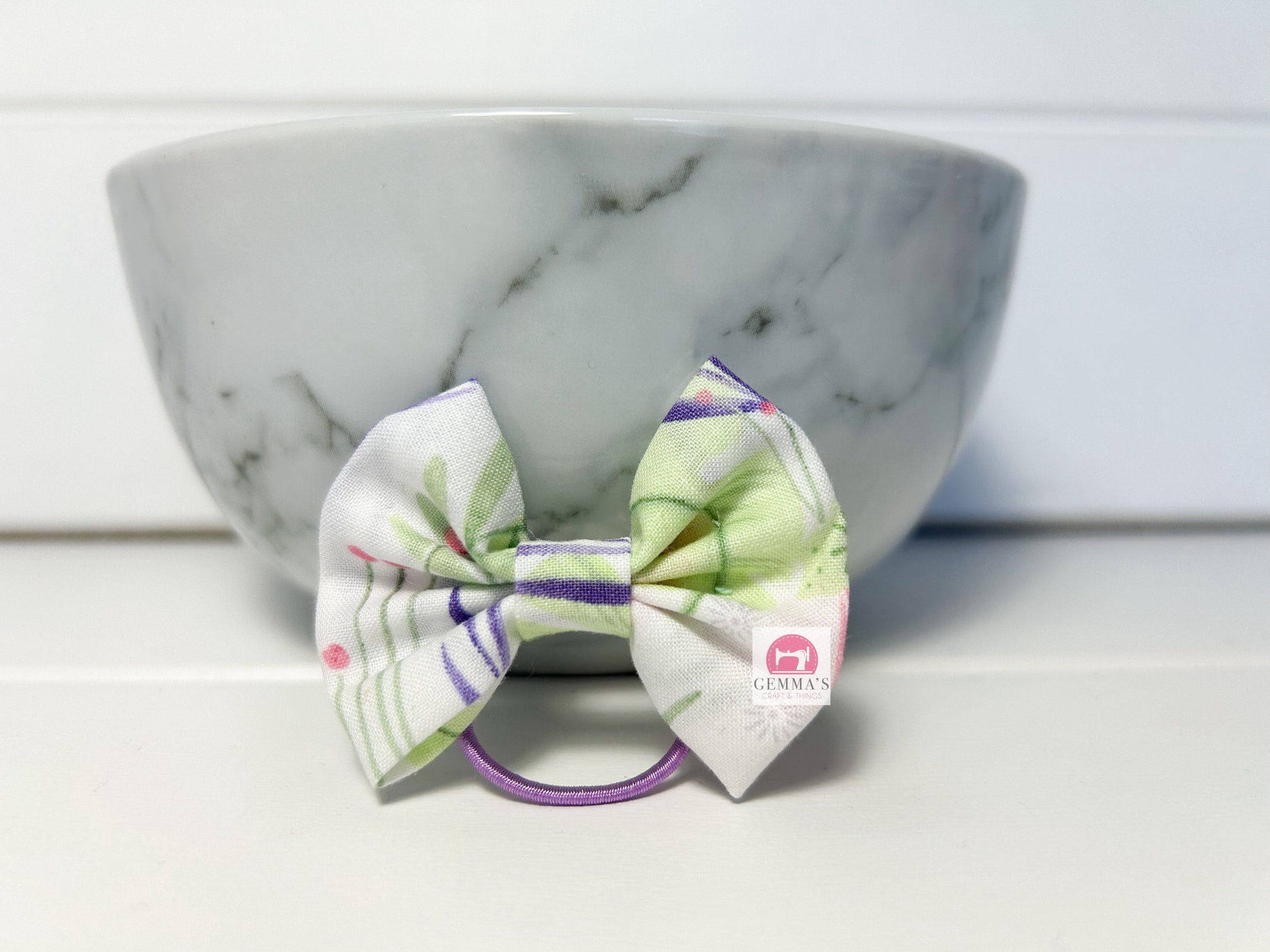 Purple Flamingo Small Bow