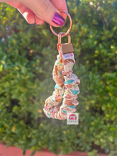 Load image into Gallery viewer, Floral Sloth Scrunchie Wristlet
