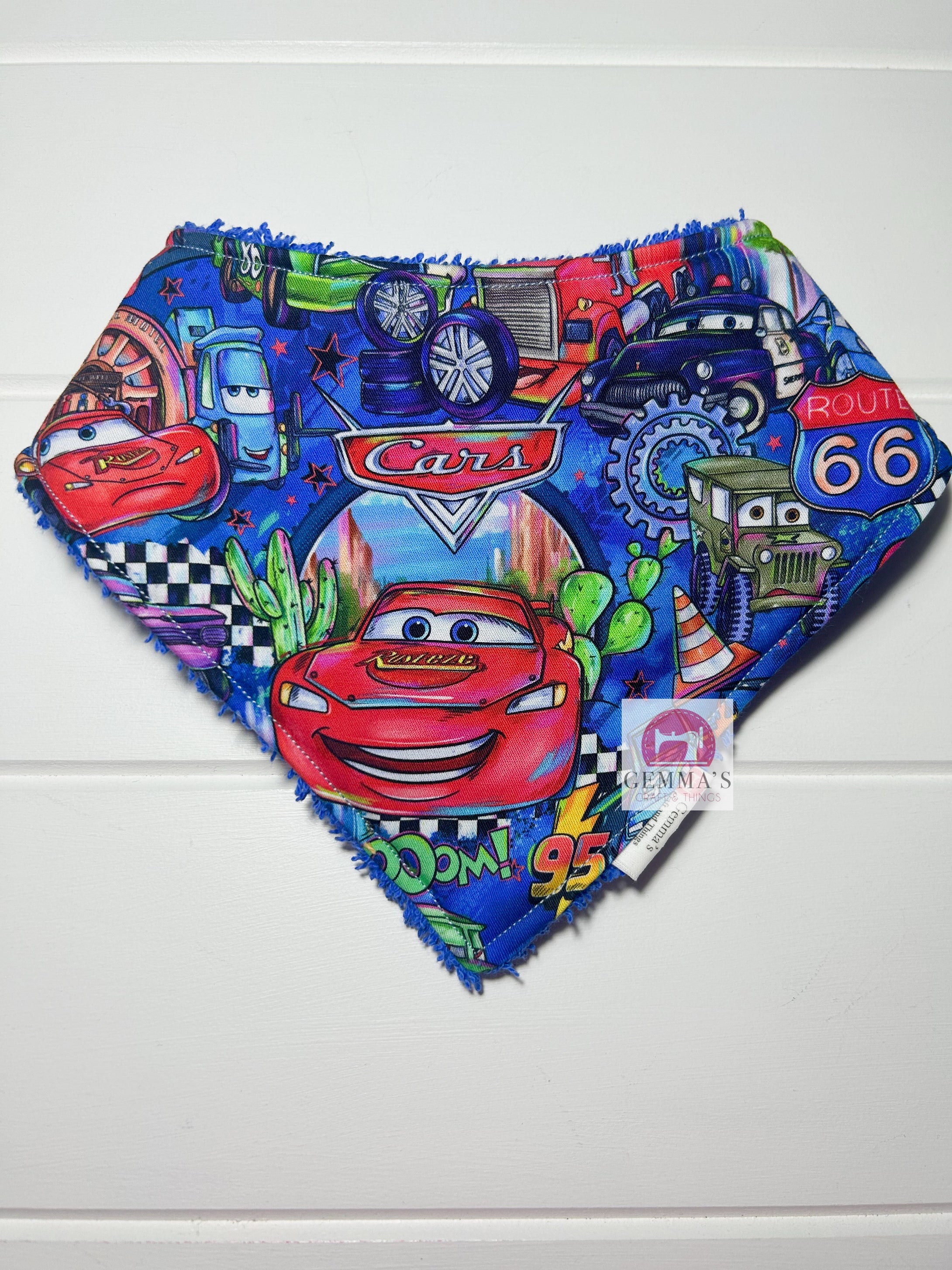 Red Car Bandanna Bib