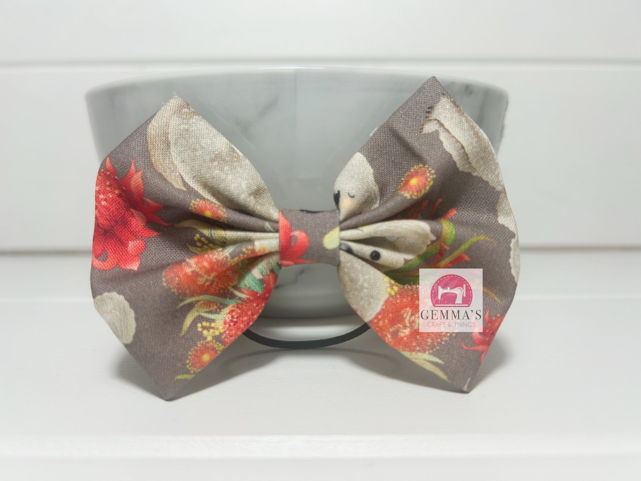 Brown Koala Large Bow