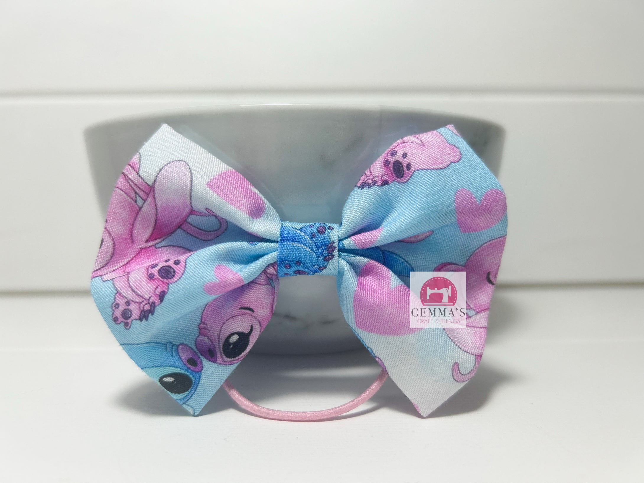 In Love Blue Alien Large Bow