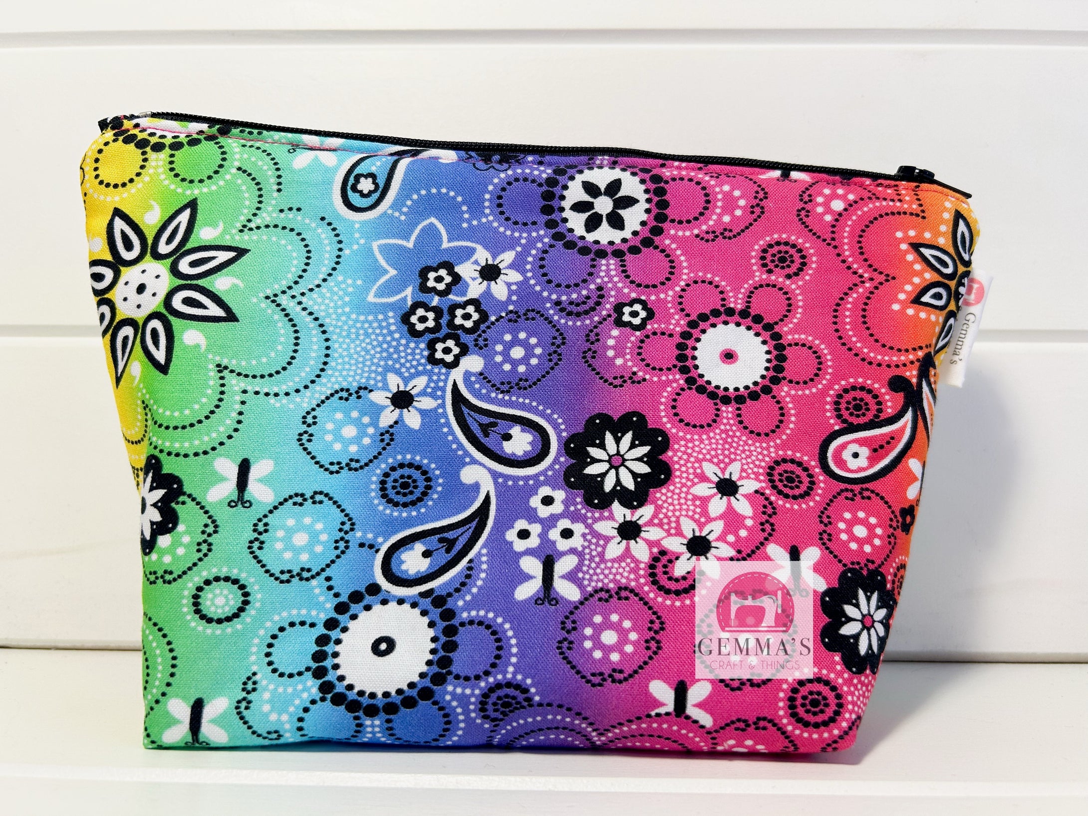 Rainbow Aboriginal Zip Up Pouch