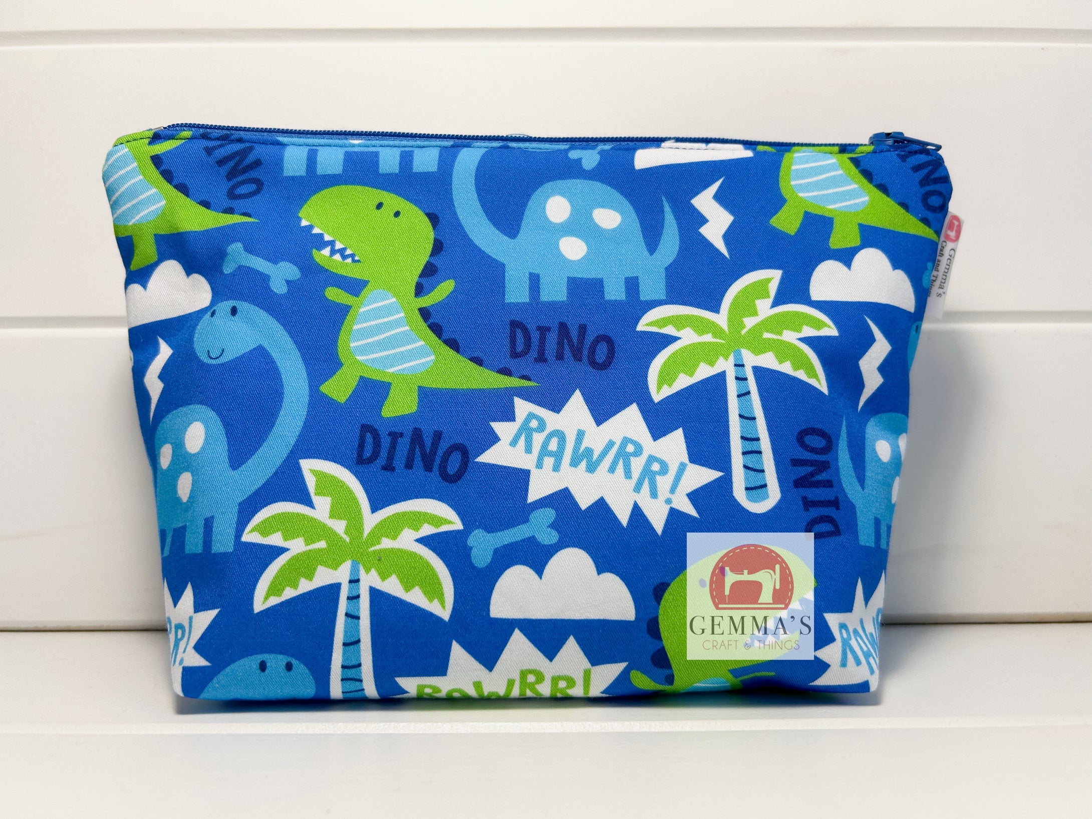 Rawrr Dino Zip Up Pouch