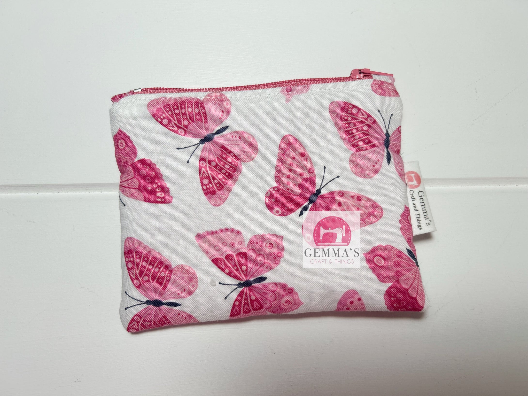 Hot Pink Butterfly Coin Purse